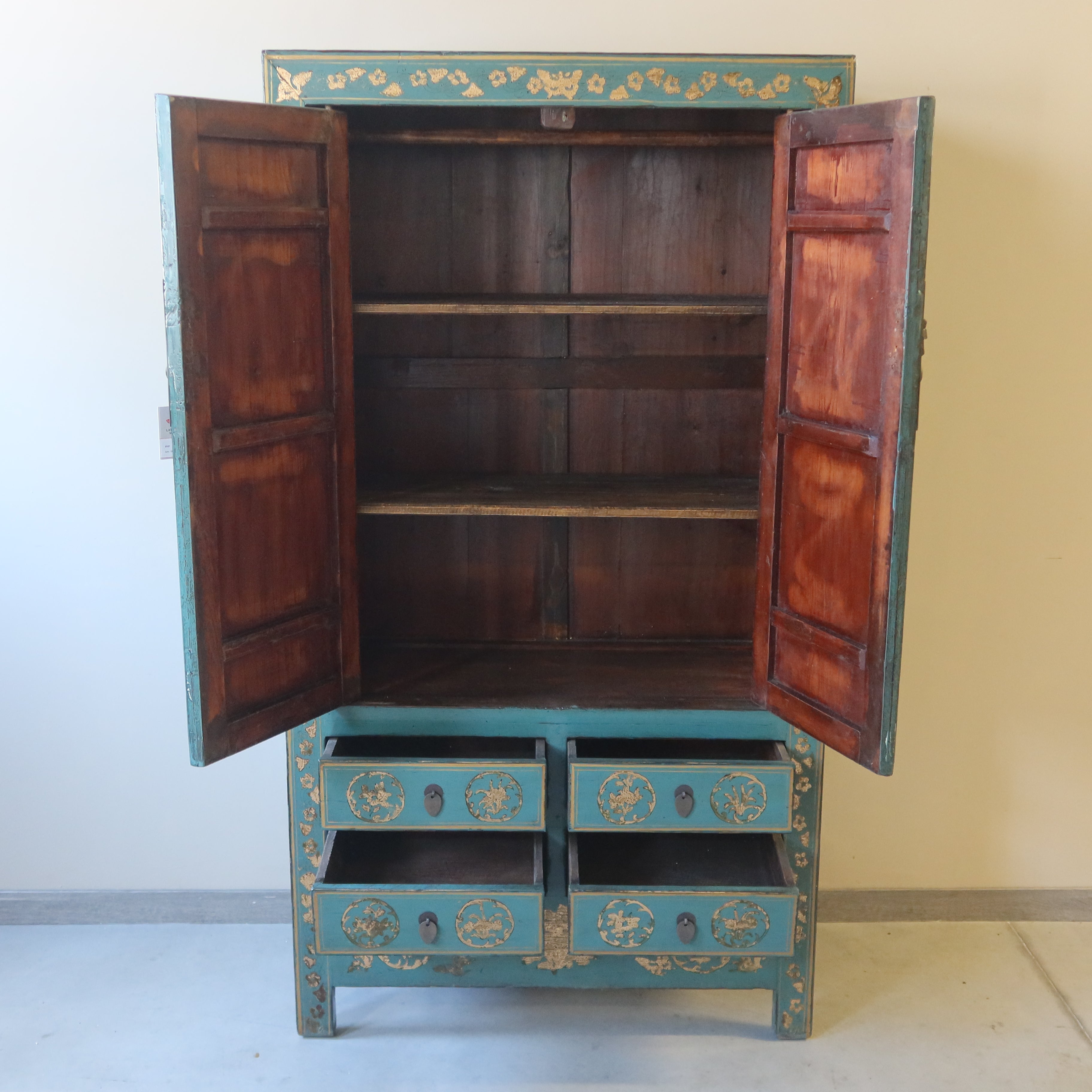 ARMADIO SHANXI LACCATO E DECORATO
