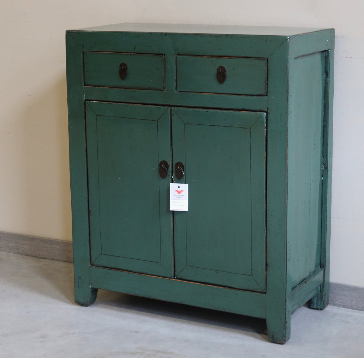 CREDENZINO CINESE LACCA VERDE 2C2A