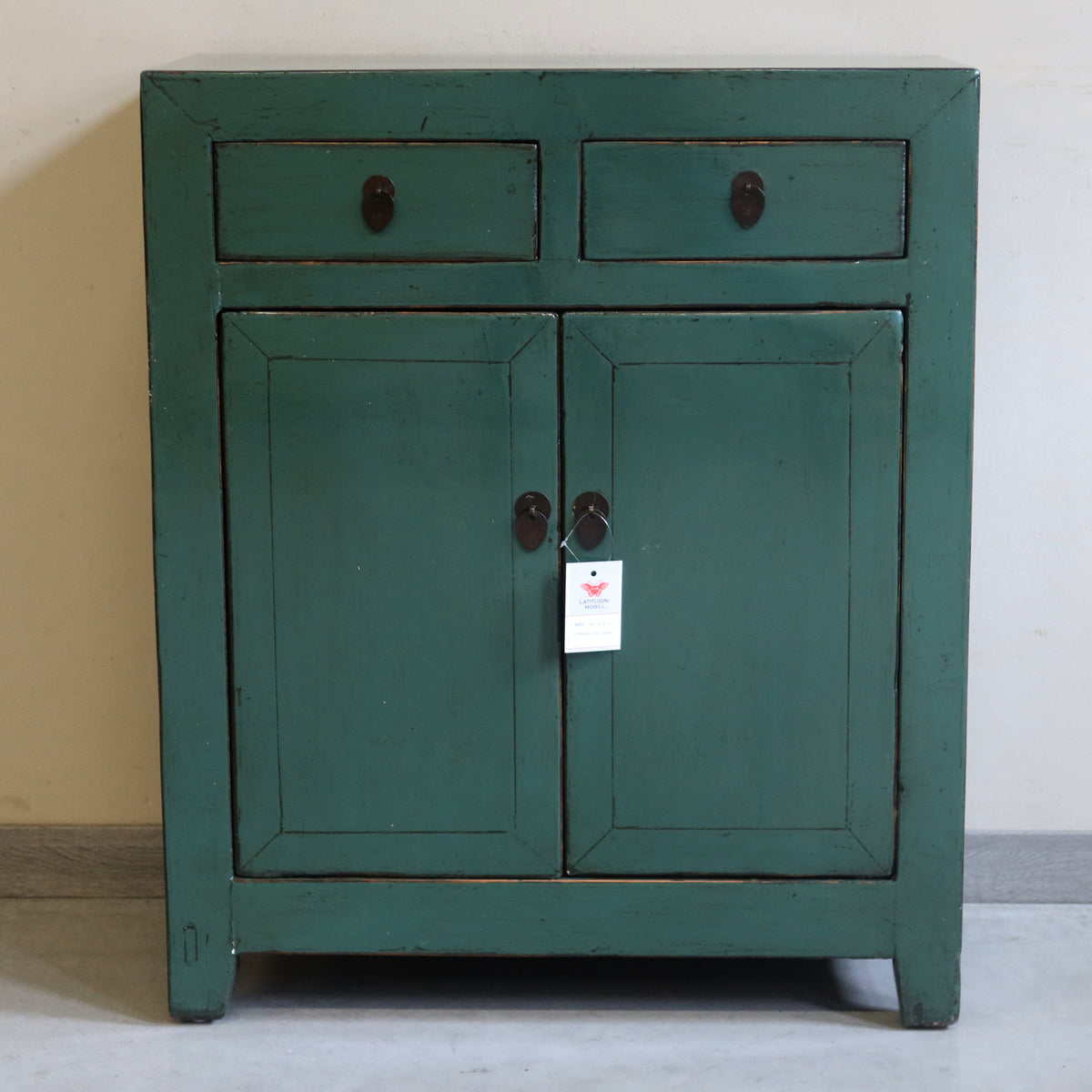CREDENZINO CINESE LACCA VERDE 2C2A