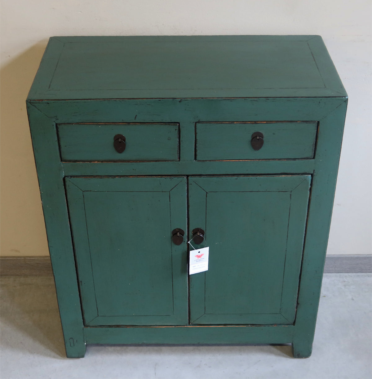 CREDENZINO CINESE LACCA VERDE 2C2A