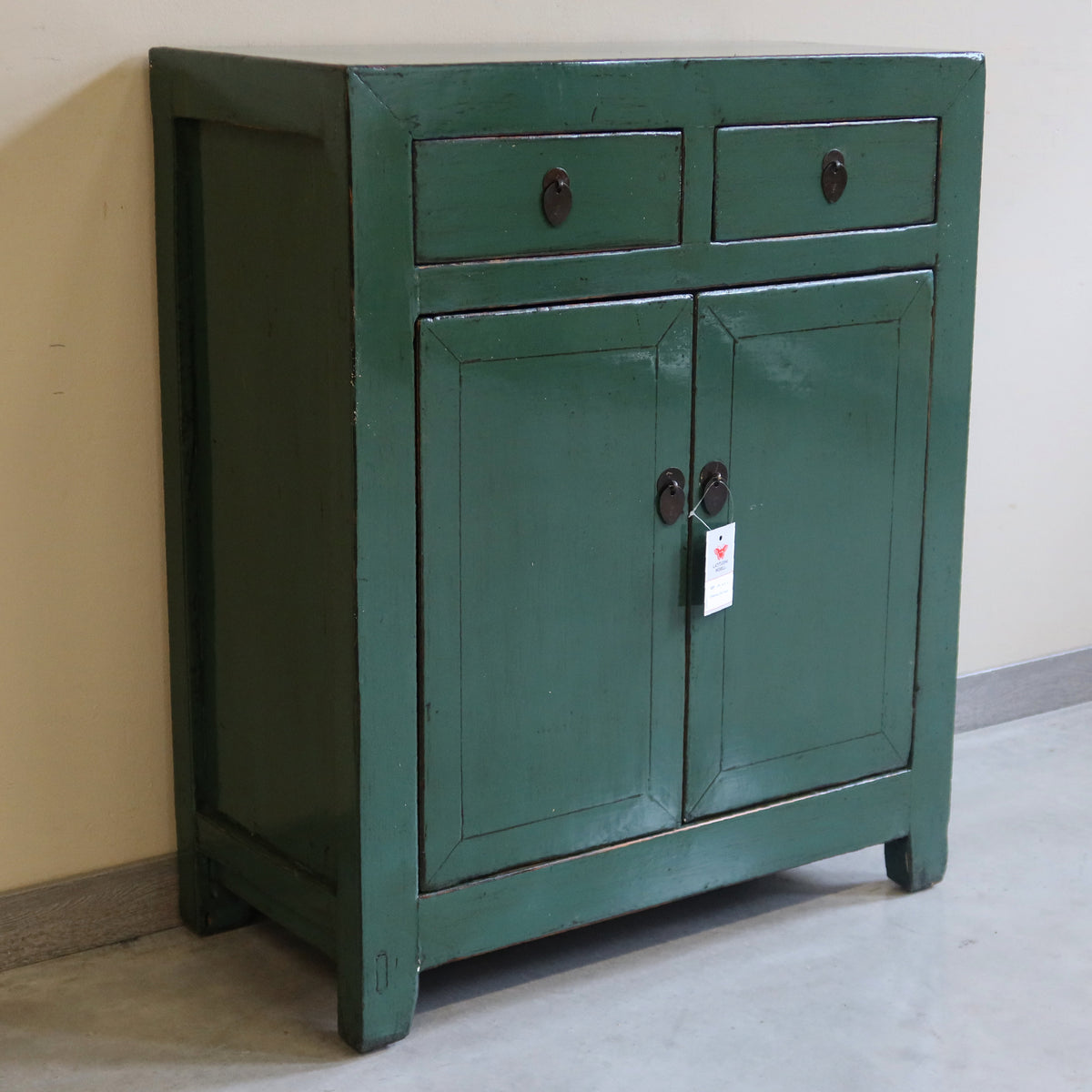 CREDENZINO CINESE LACCA VERDE 2C2A