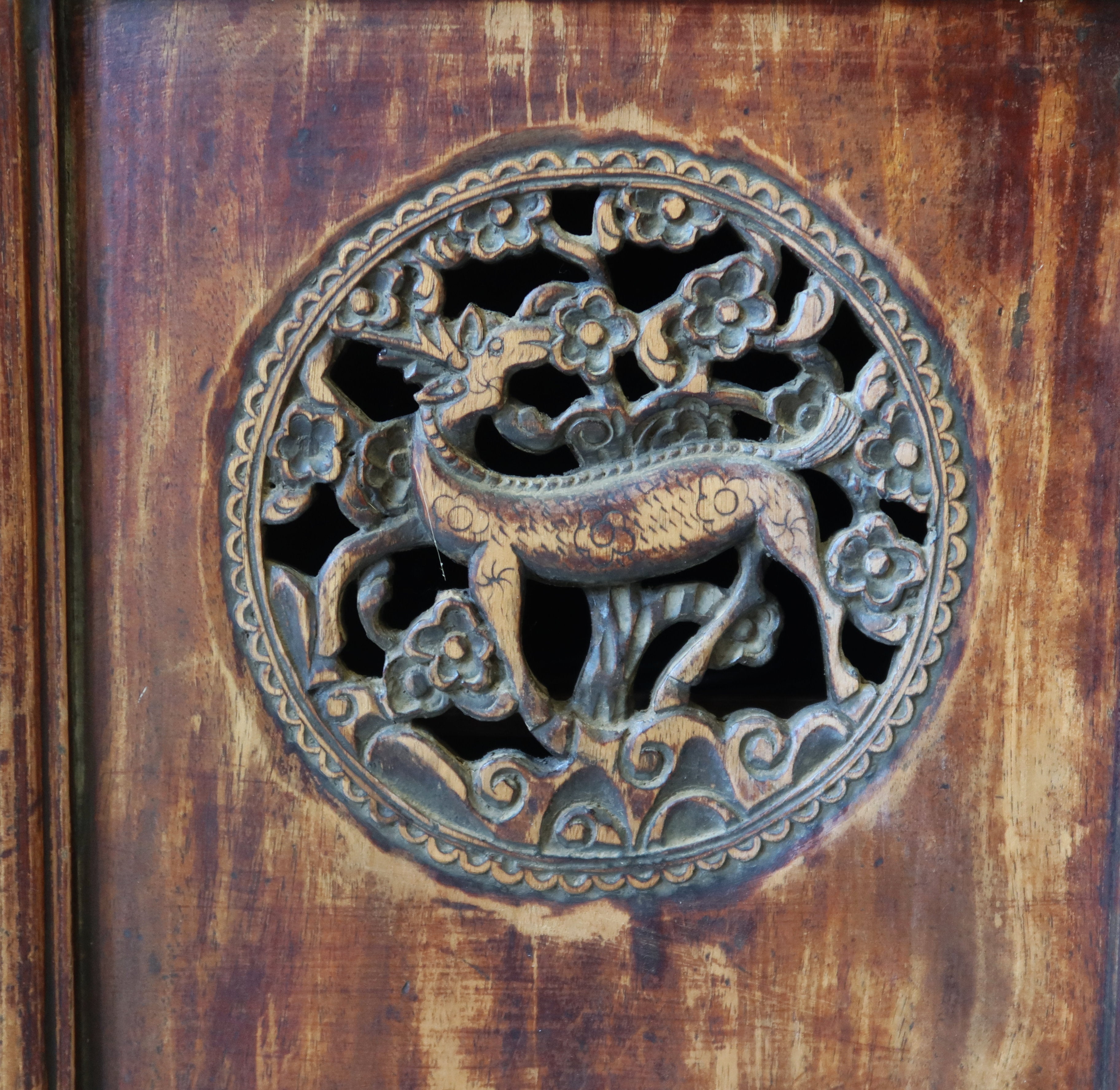CREDENZA CINESE SHANDONG ALI INTAGLIATE
