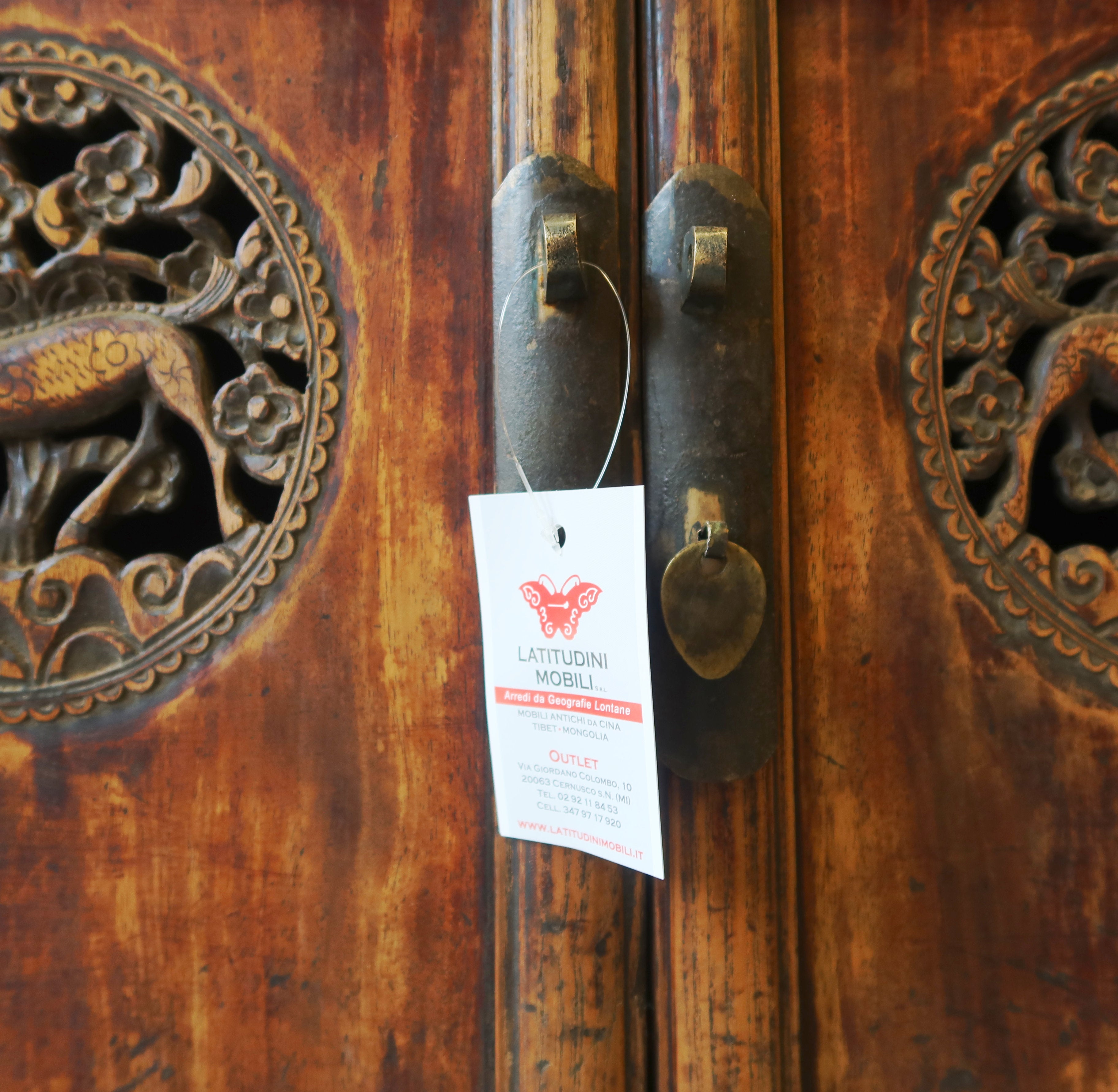 CREDENZA CINESE SHANDONG ALI INTAGLIATE