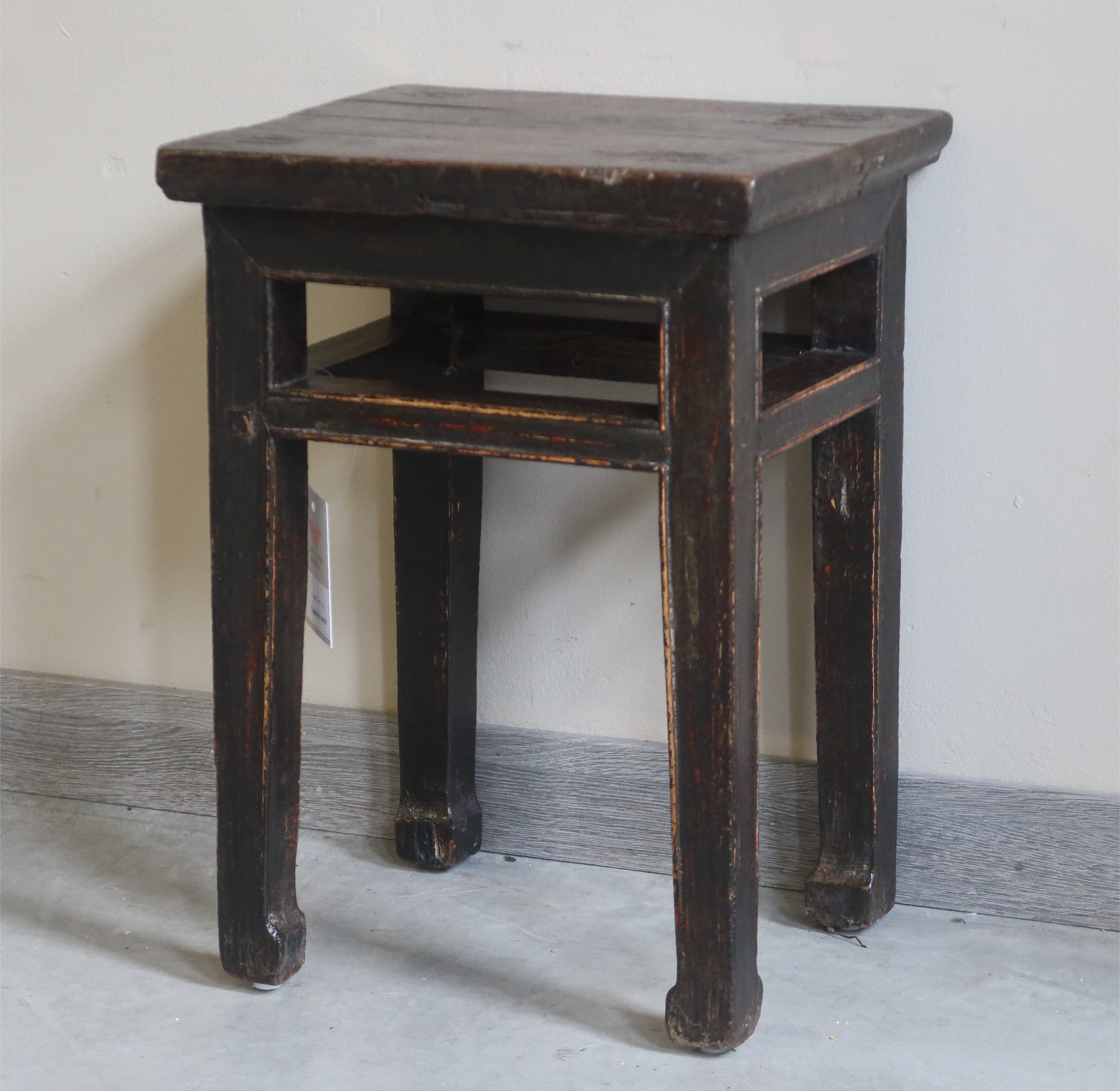 SGABELLO RETTANGOLARE OLMO CINESE