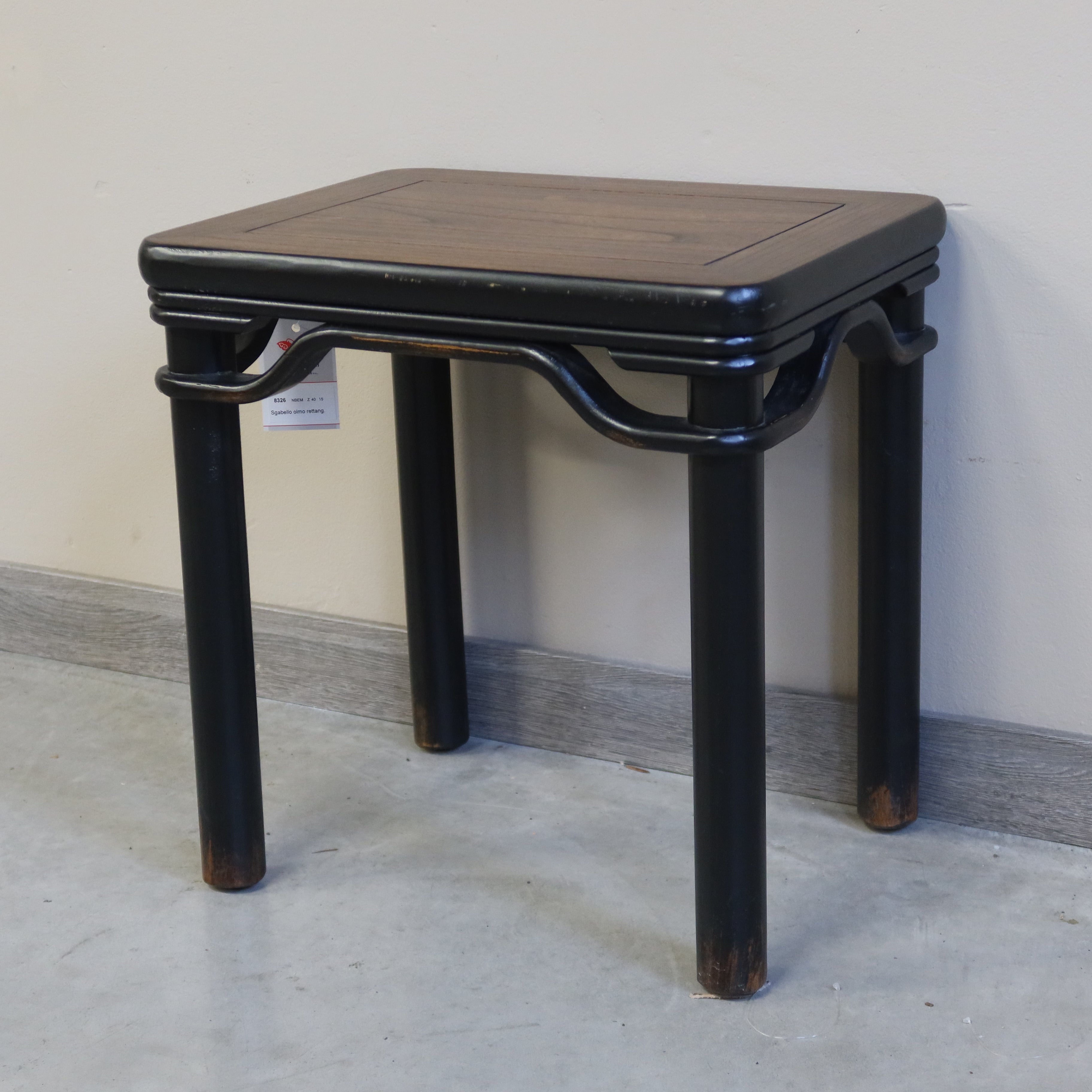 SGABELLO RETTANGOLARE OLMO CINESE