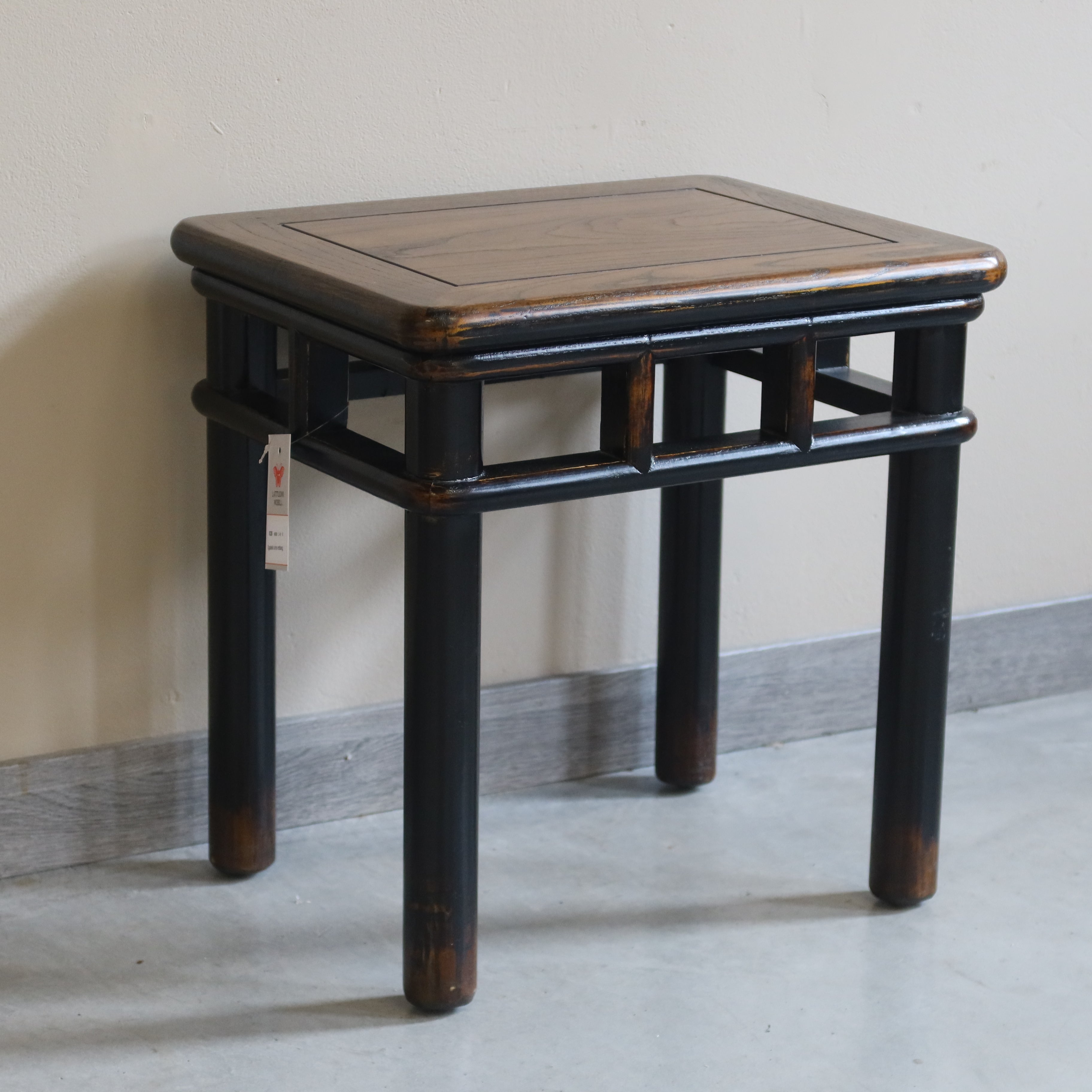 SGABELLO RETTANGOLARE OLMO CINESE