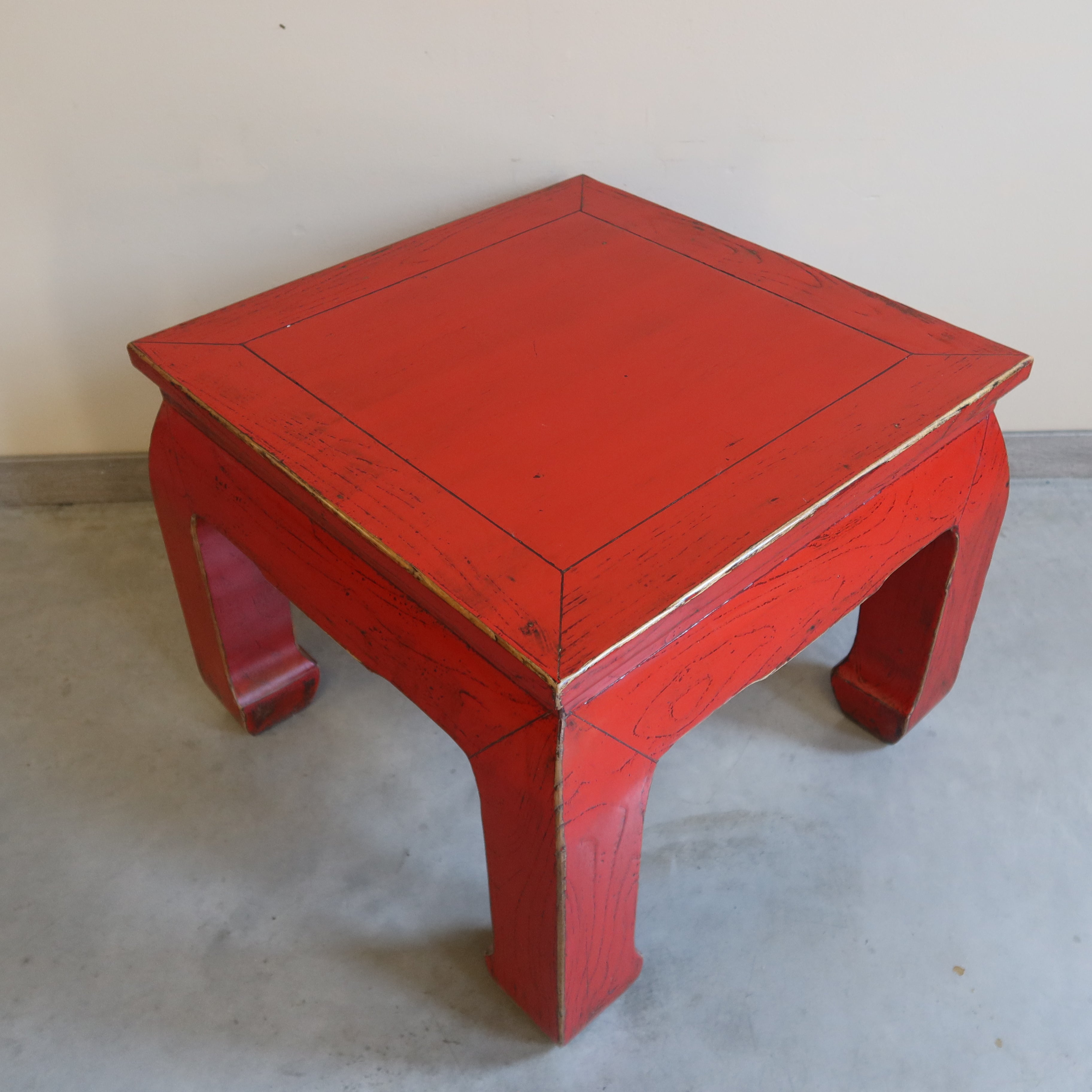 TAVOLINO CINESE LACCA ROSSA
