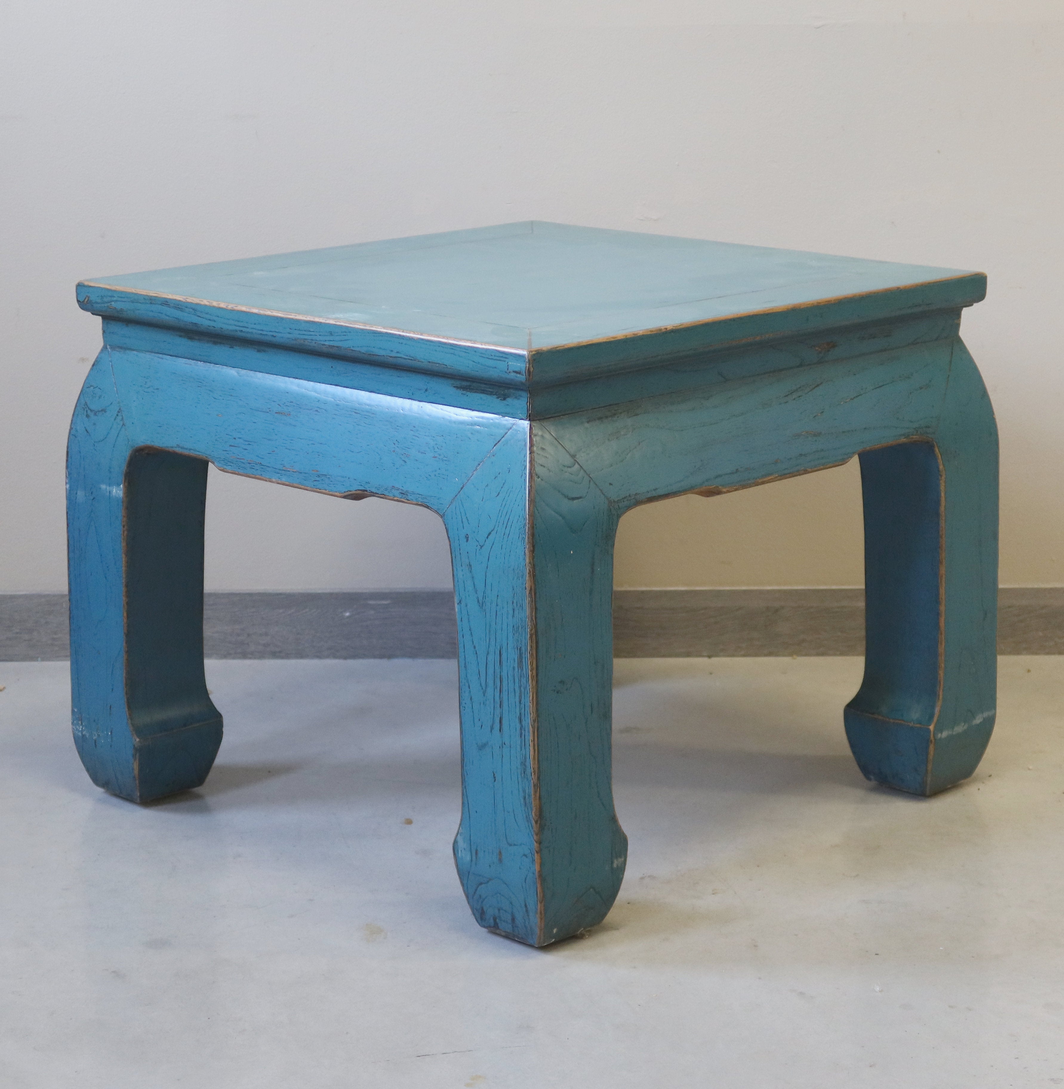 TAVOLINO CINESE LACCA AZZURRA