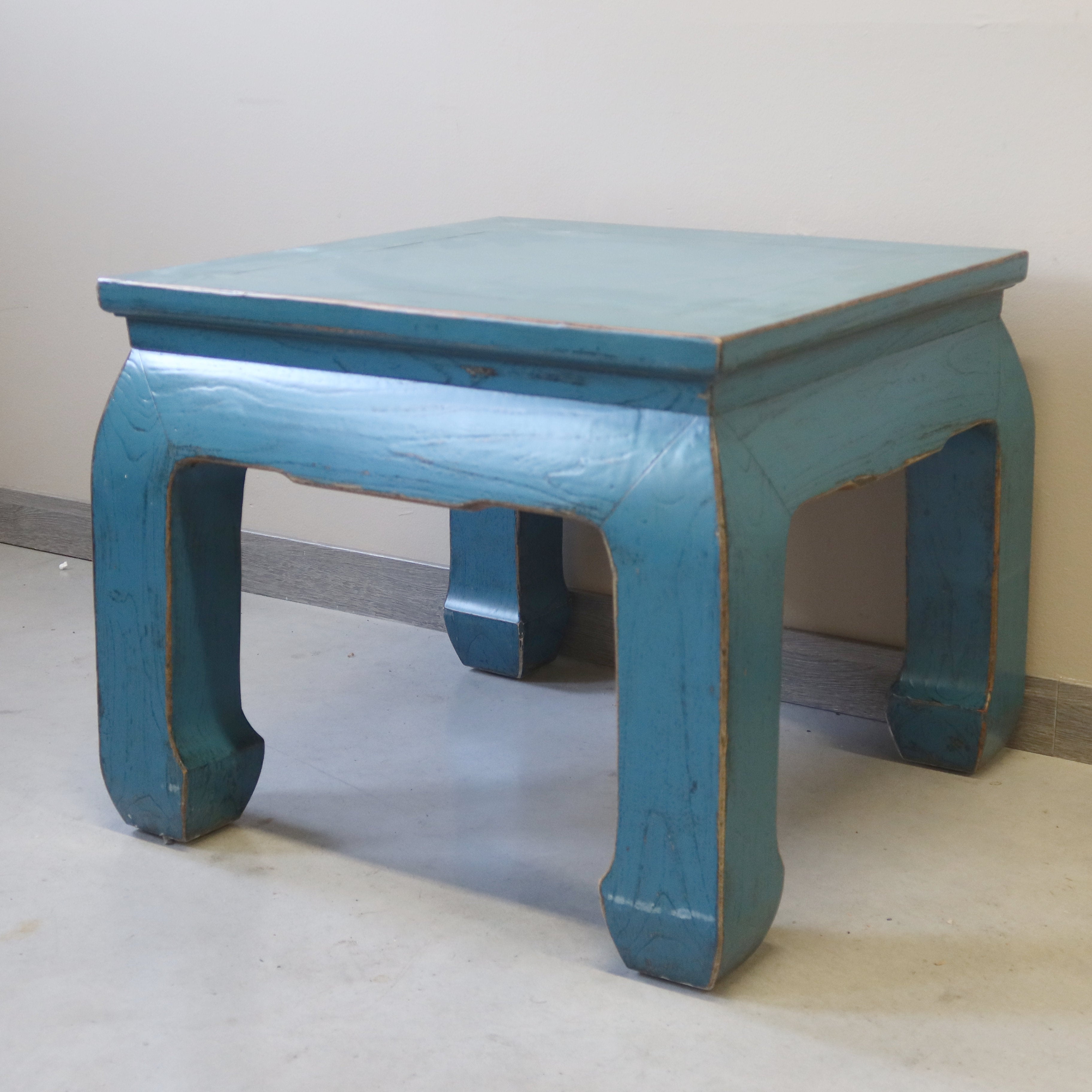 TAVOLINO CINESE LACCA AZZURRA