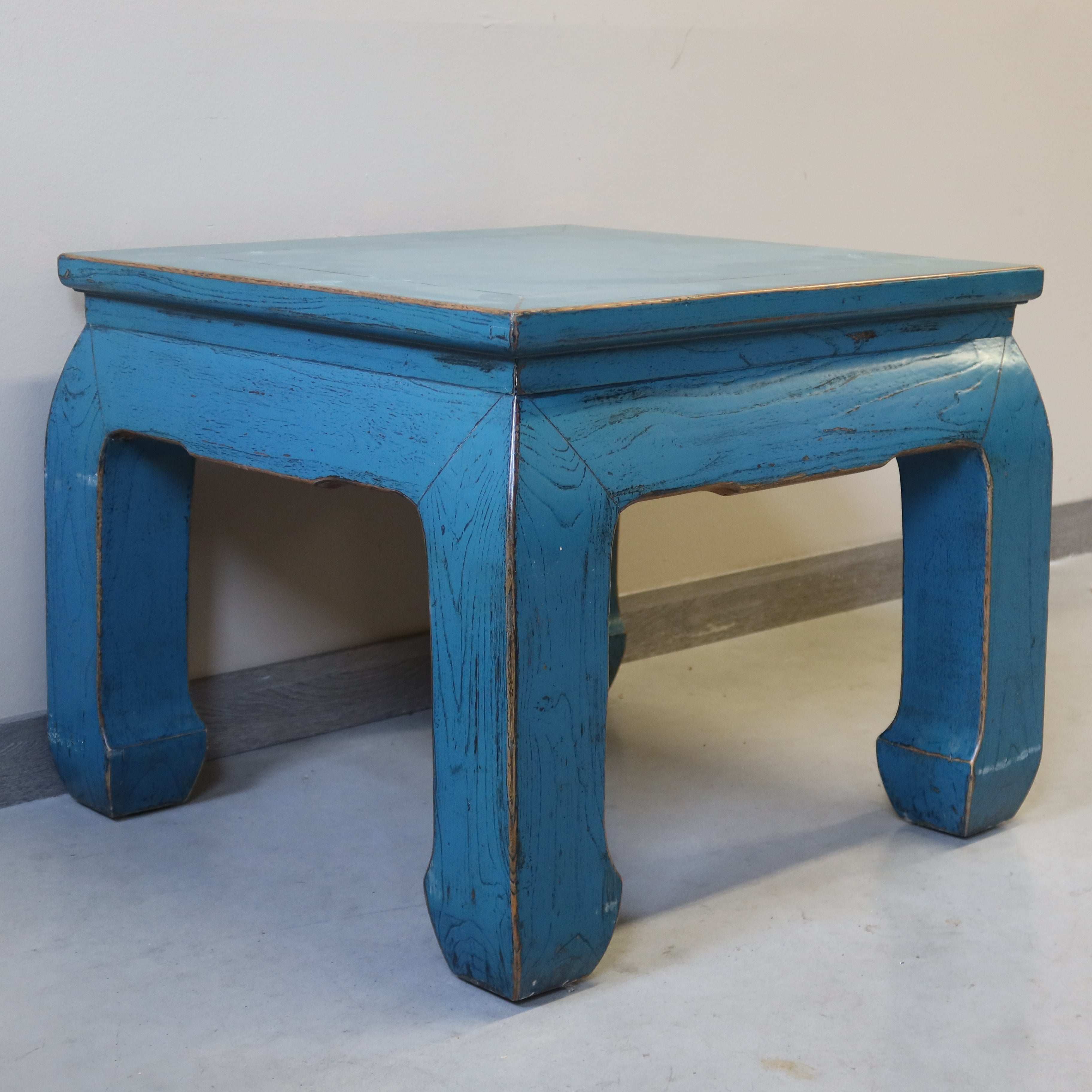 TAVOLINO CINESE LACCA AZZURRA