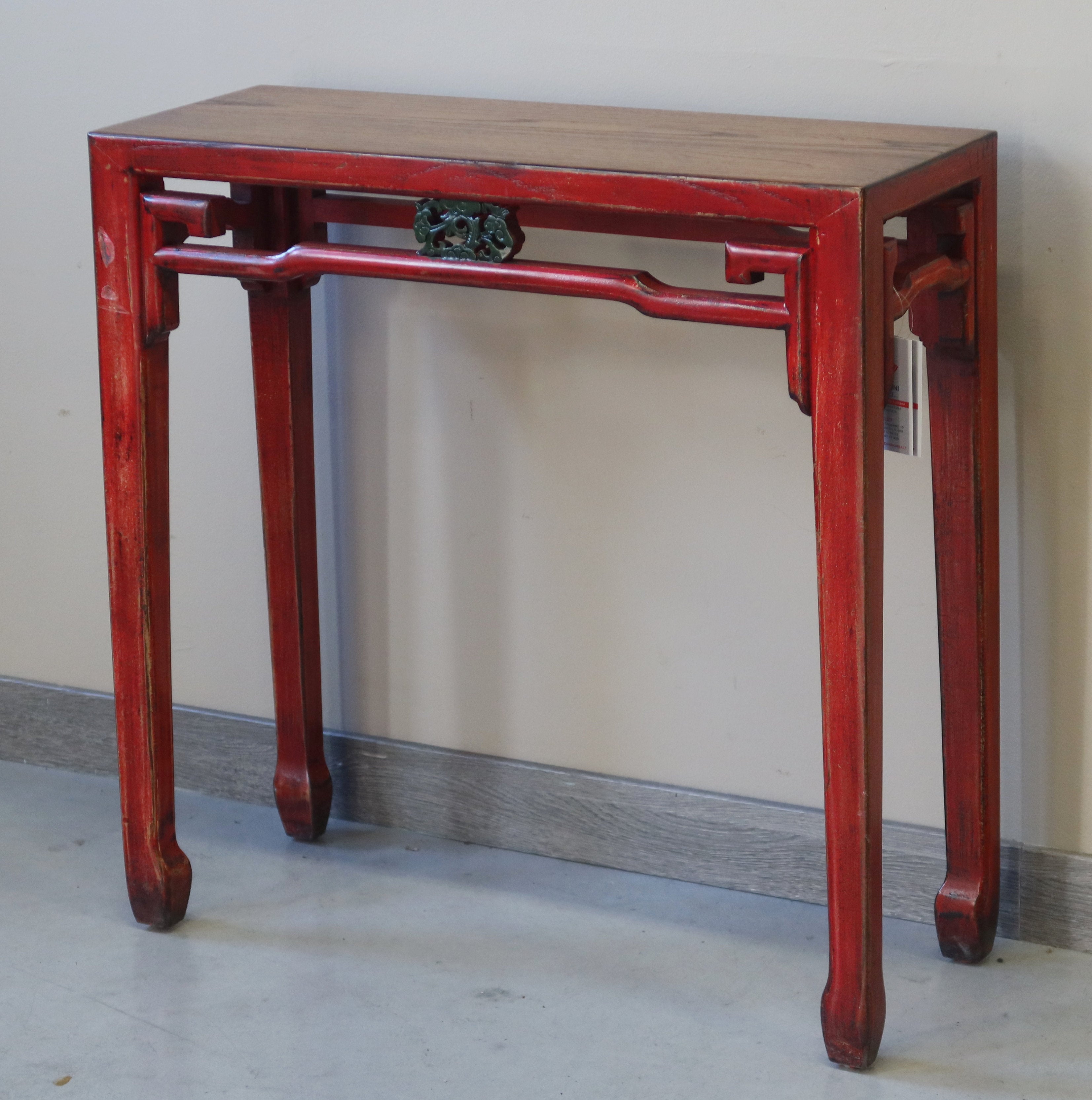 BASSA CONSOLLE LACCA ROSSA PIANO OLMO