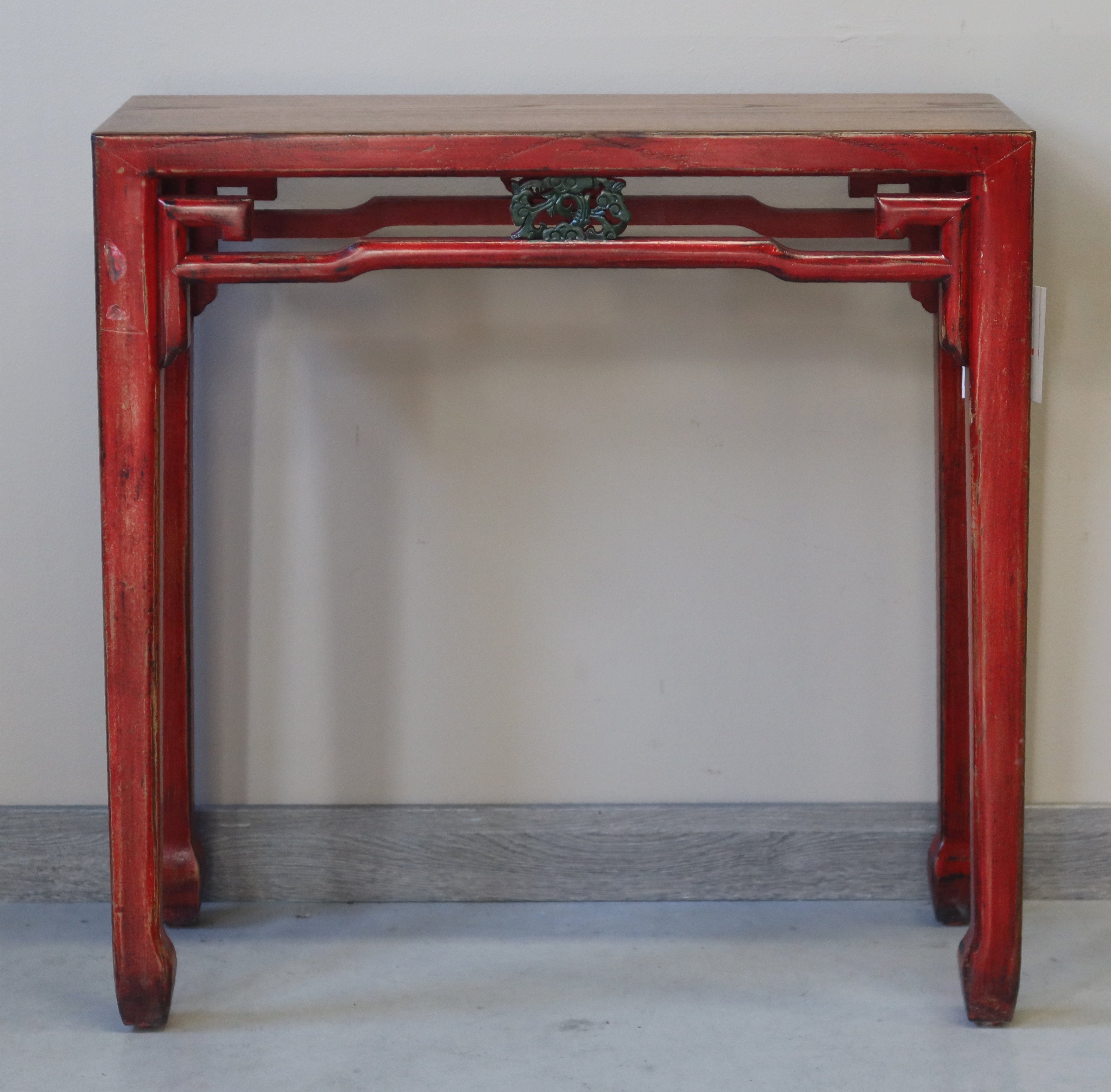 BASSA CONSOLLE LACCA ROSSA PIANO OLMO