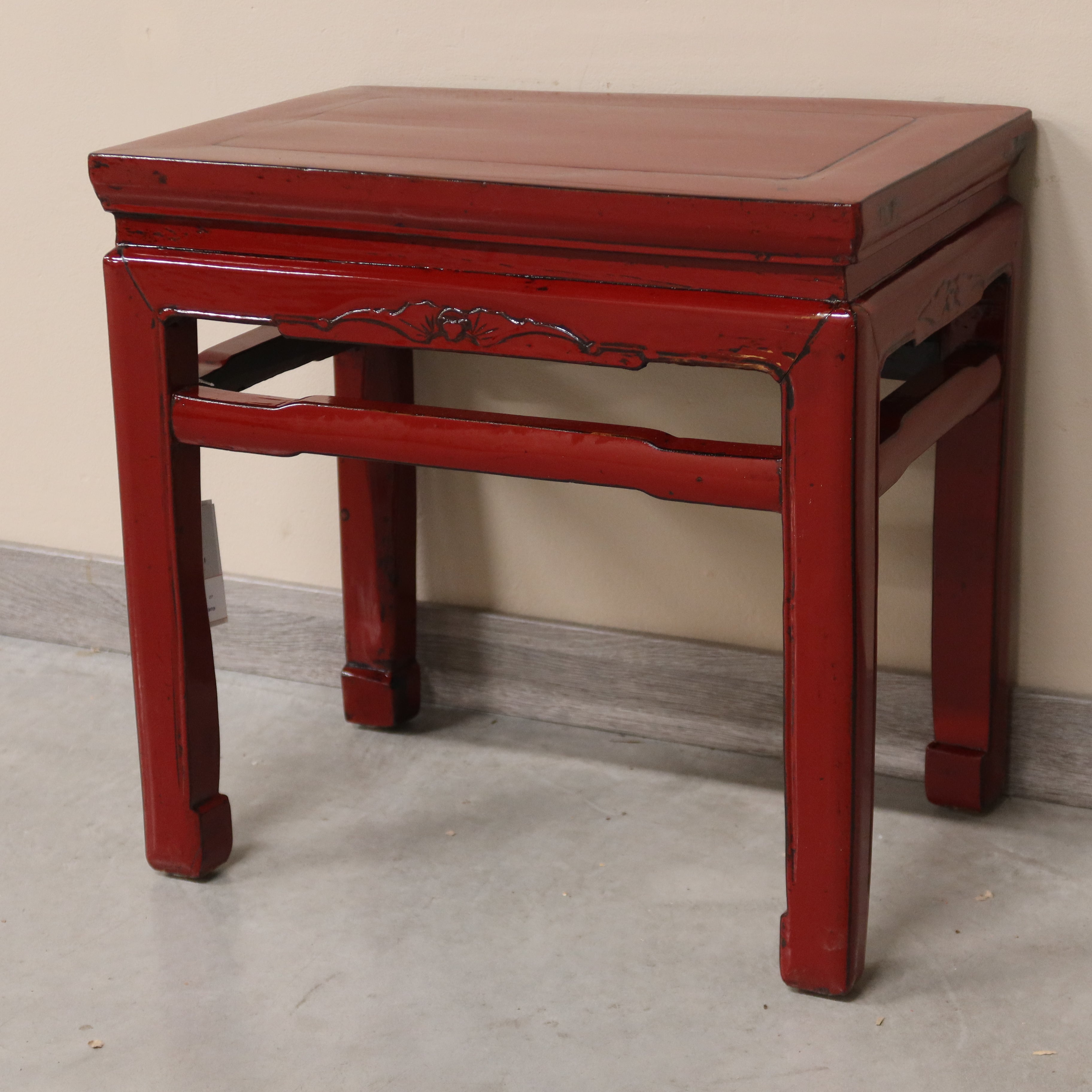 TAVOLINO OLMO CINESE LACCA BORDEUAX