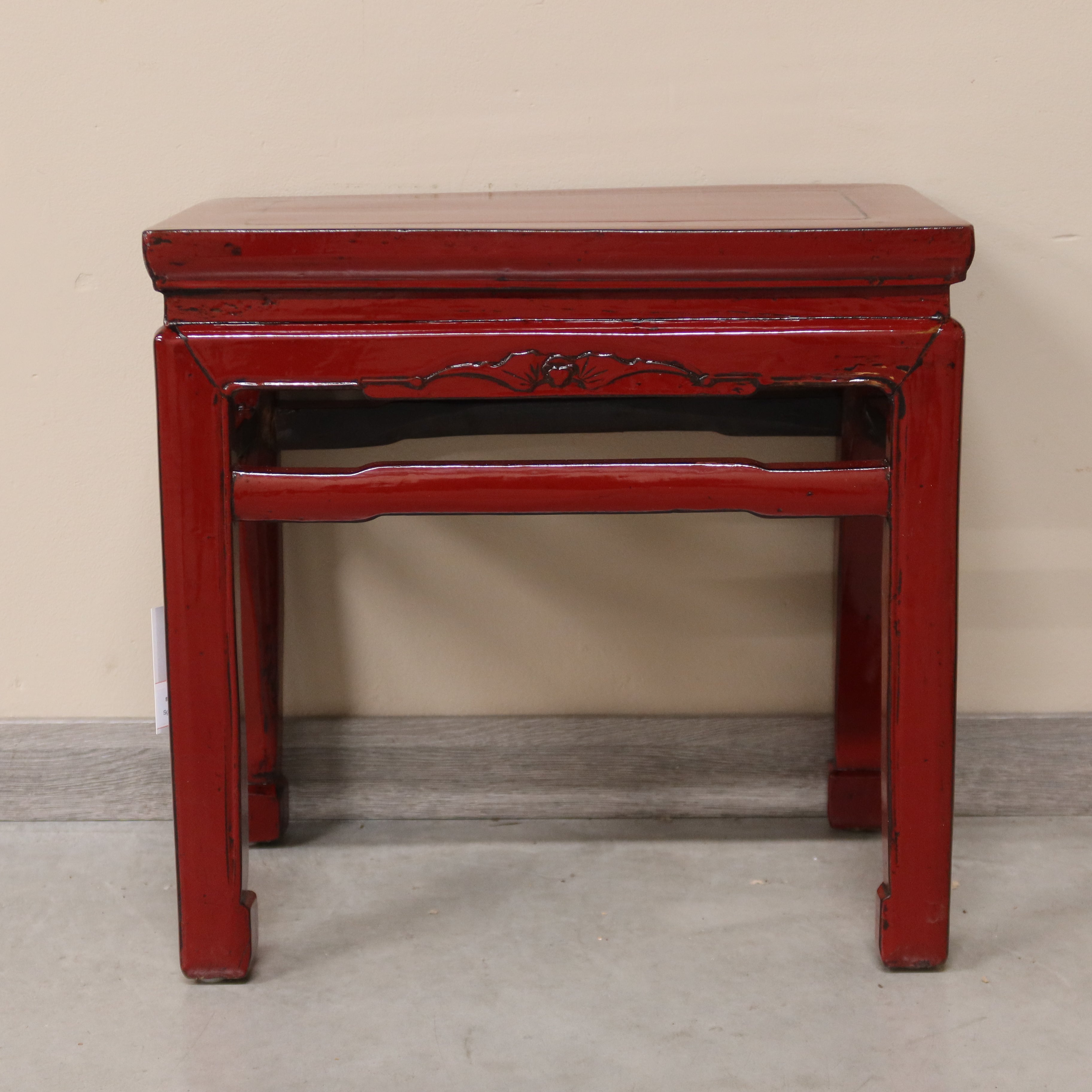 TAVOLINO OLMO CINESE LACCA BORDEUAX