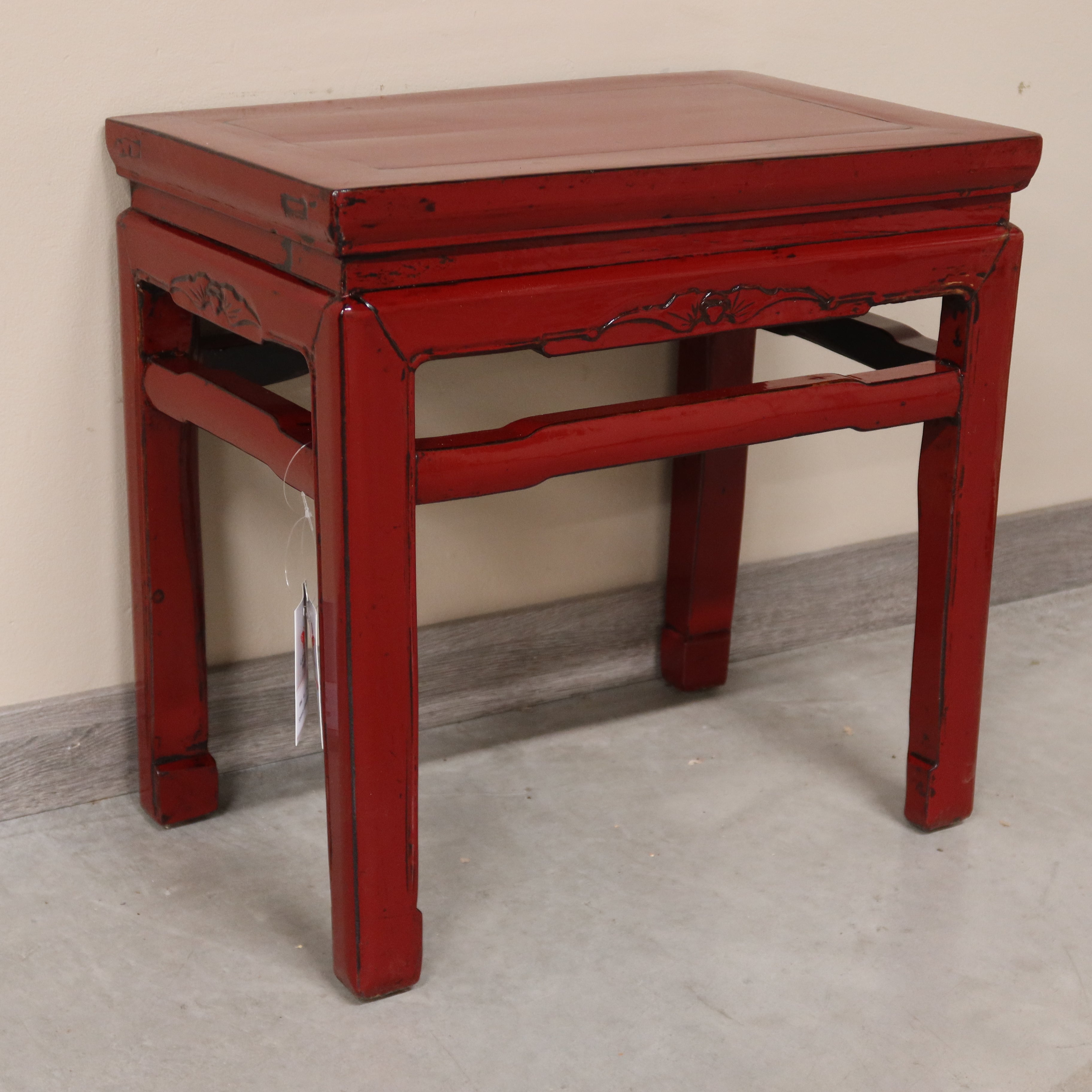 TAVOLINO OLMO CINESE LACCA BORDEUAX