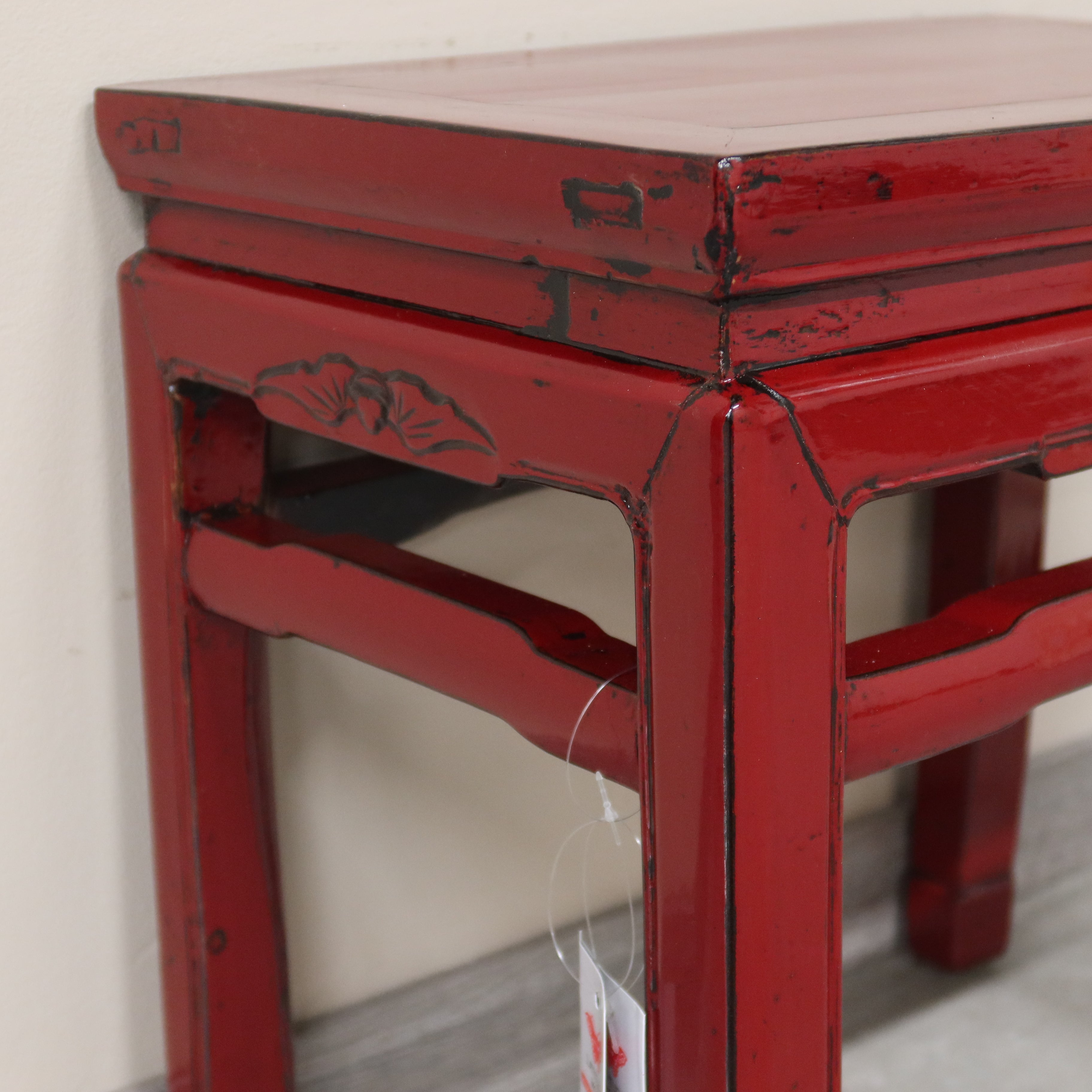 TAVOLINO OLMO CINESE LACCA BORDEUAX