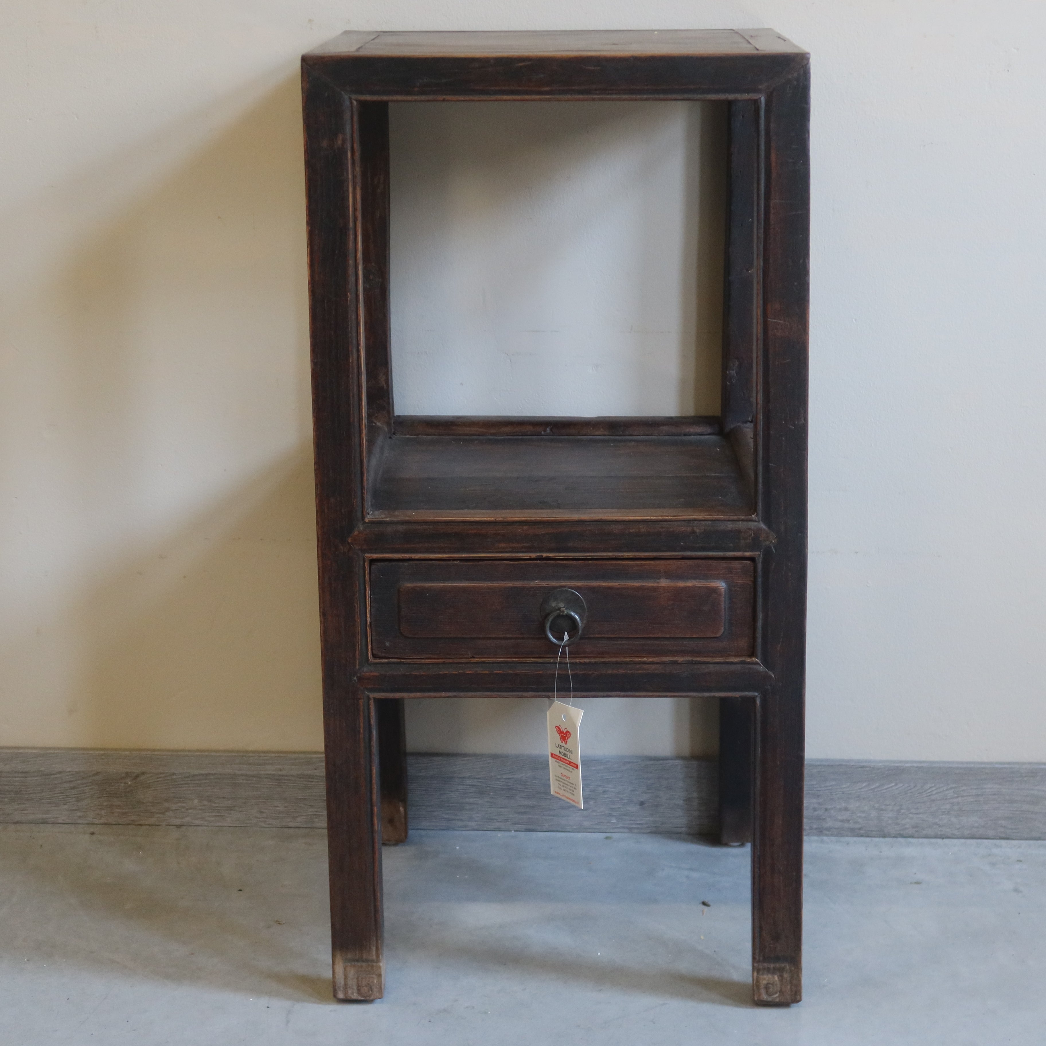 TAVOLINO OLMO CINESE CON RIPIANO