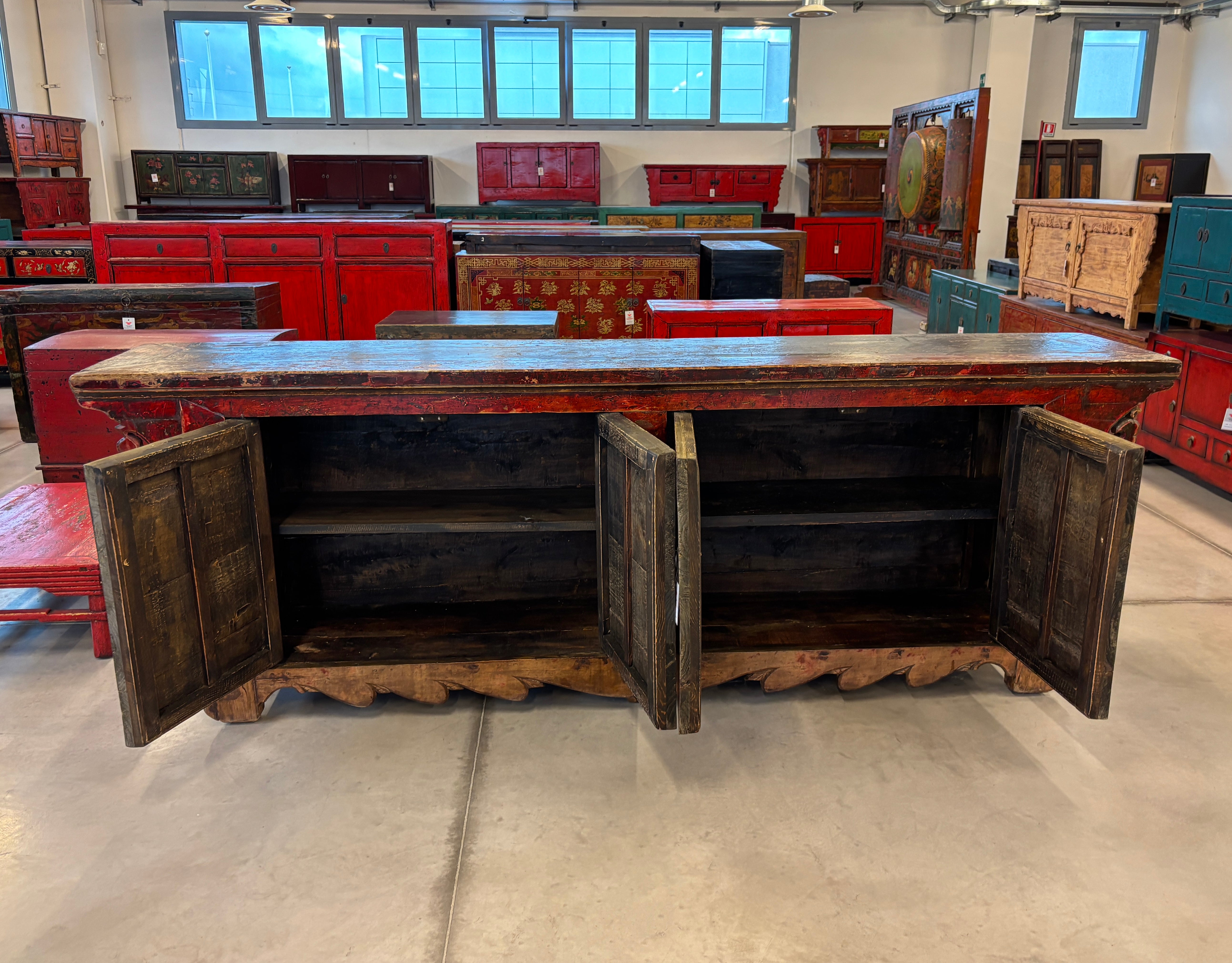 GRANDE CREDENZA ALTARE CINESE DEL GANZU