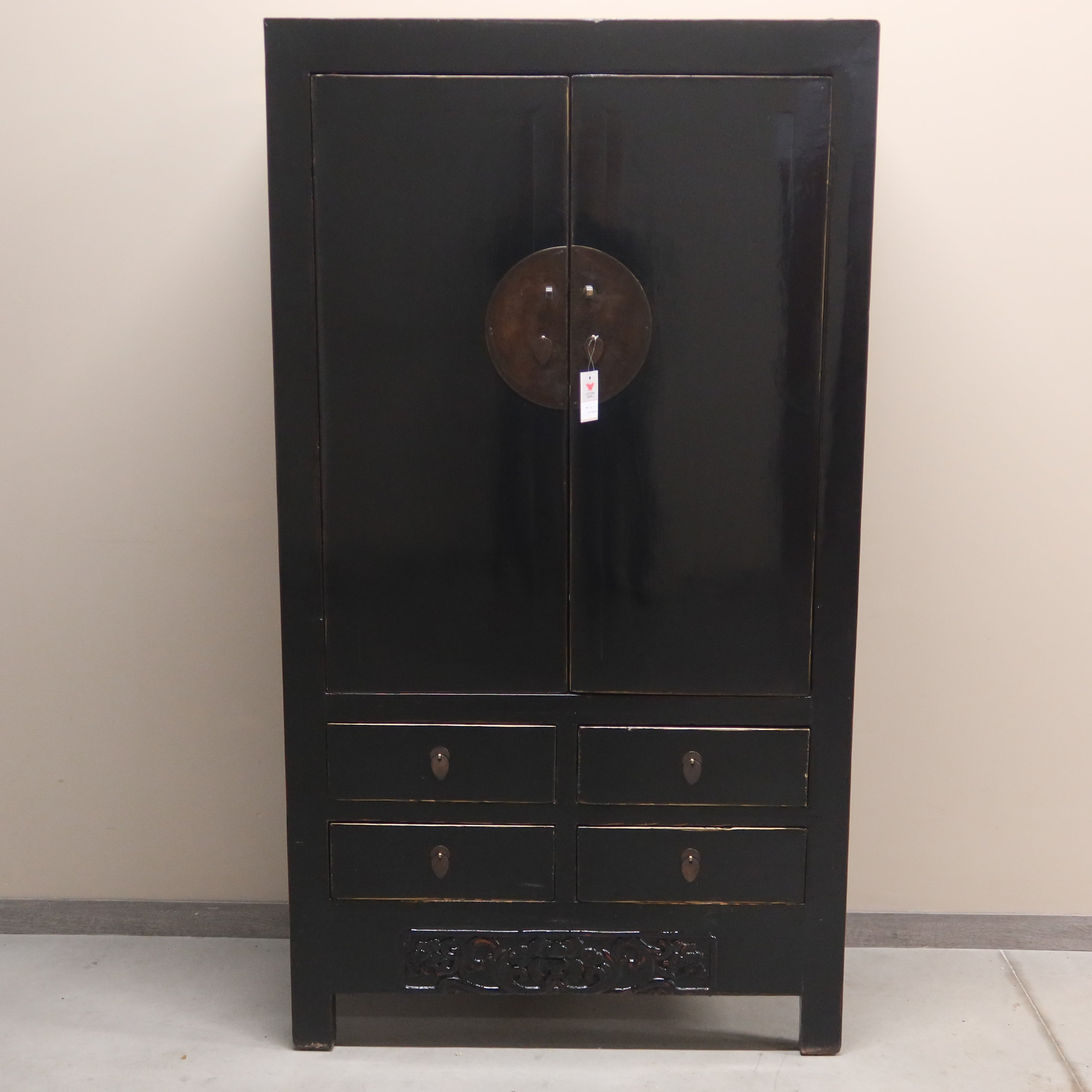 ARMADIO CINESE LACCA NERA