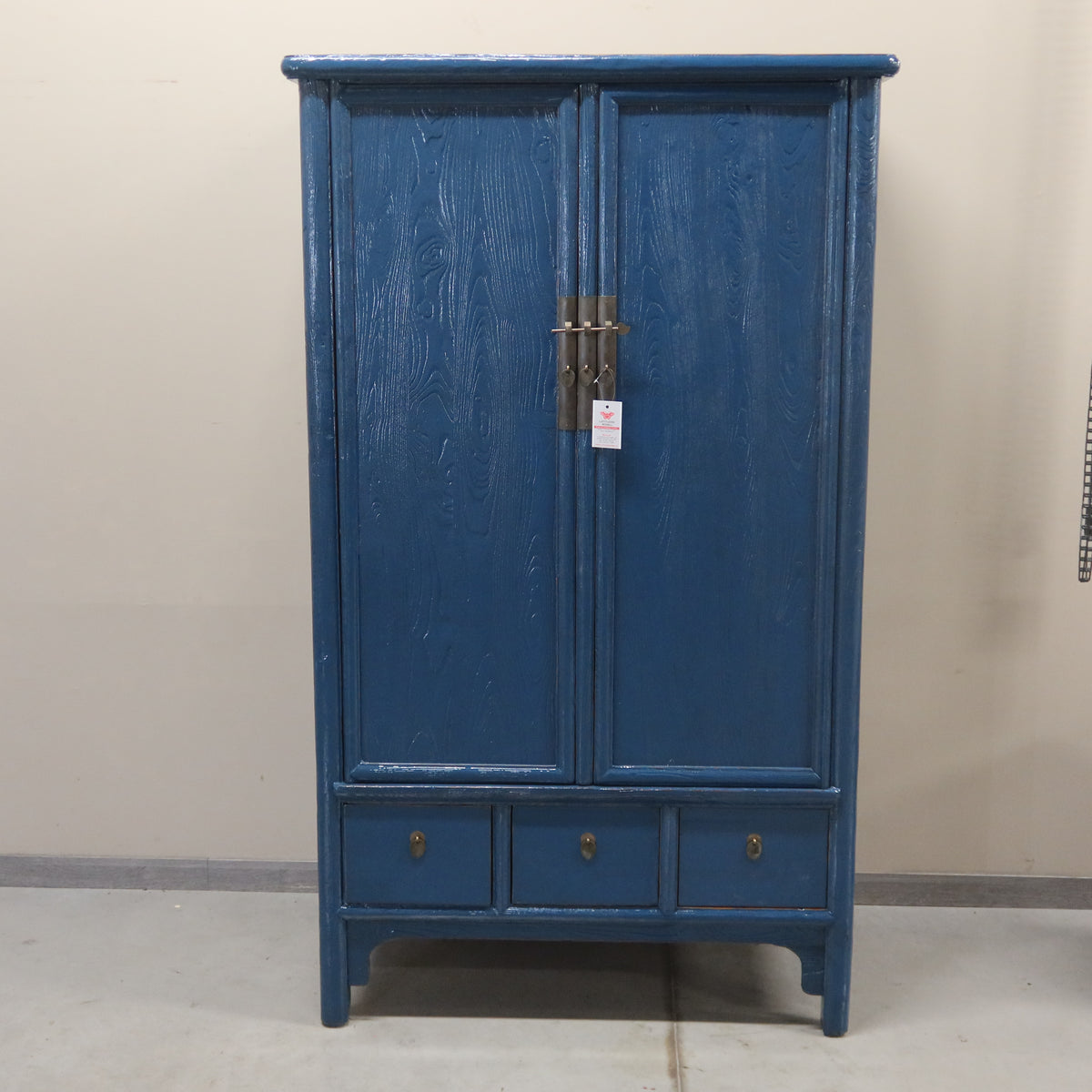ARMADIO CINESE DELLO SHANDONG LACCA BLU