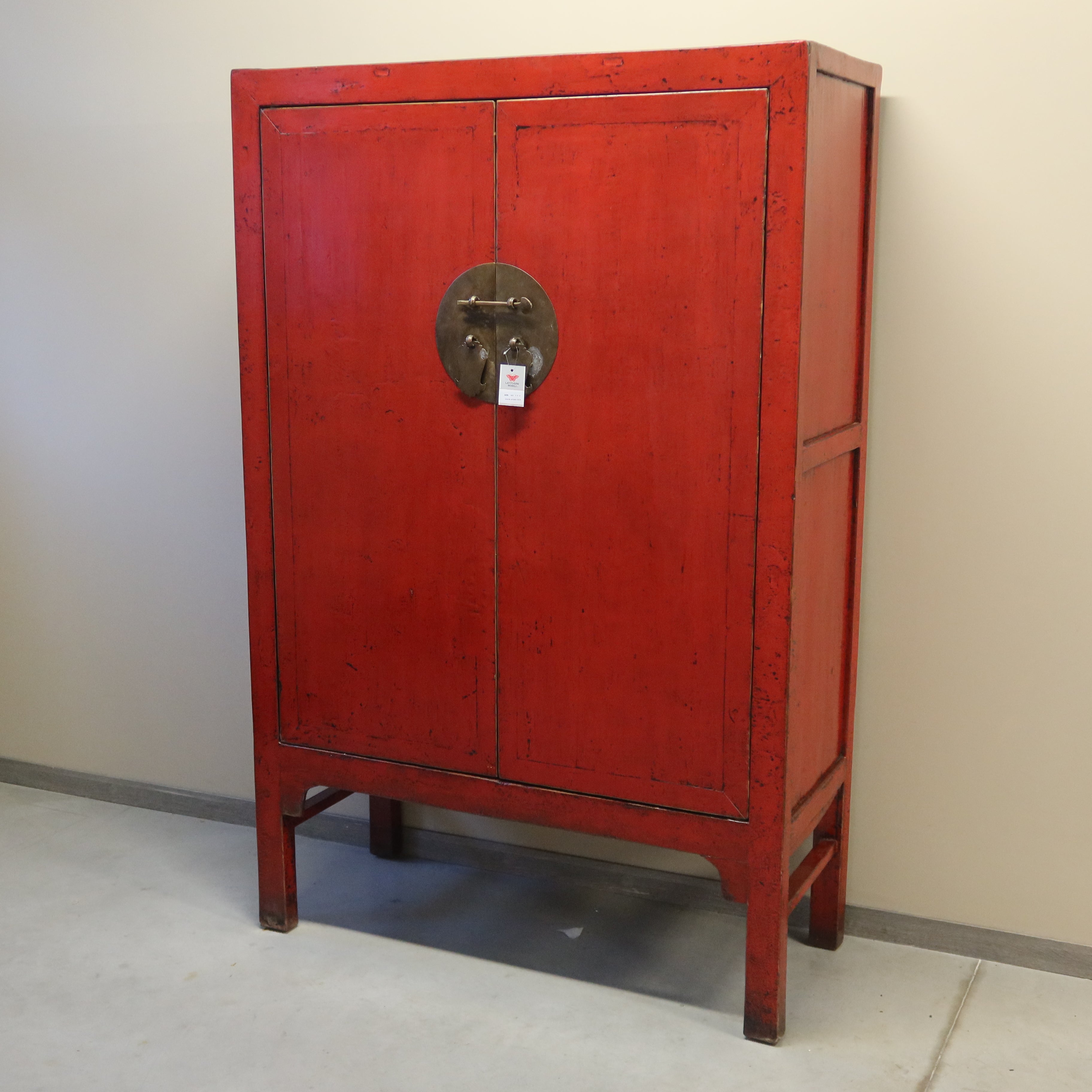 GRANDE ARMADIO CINESE LACCA ROSSA