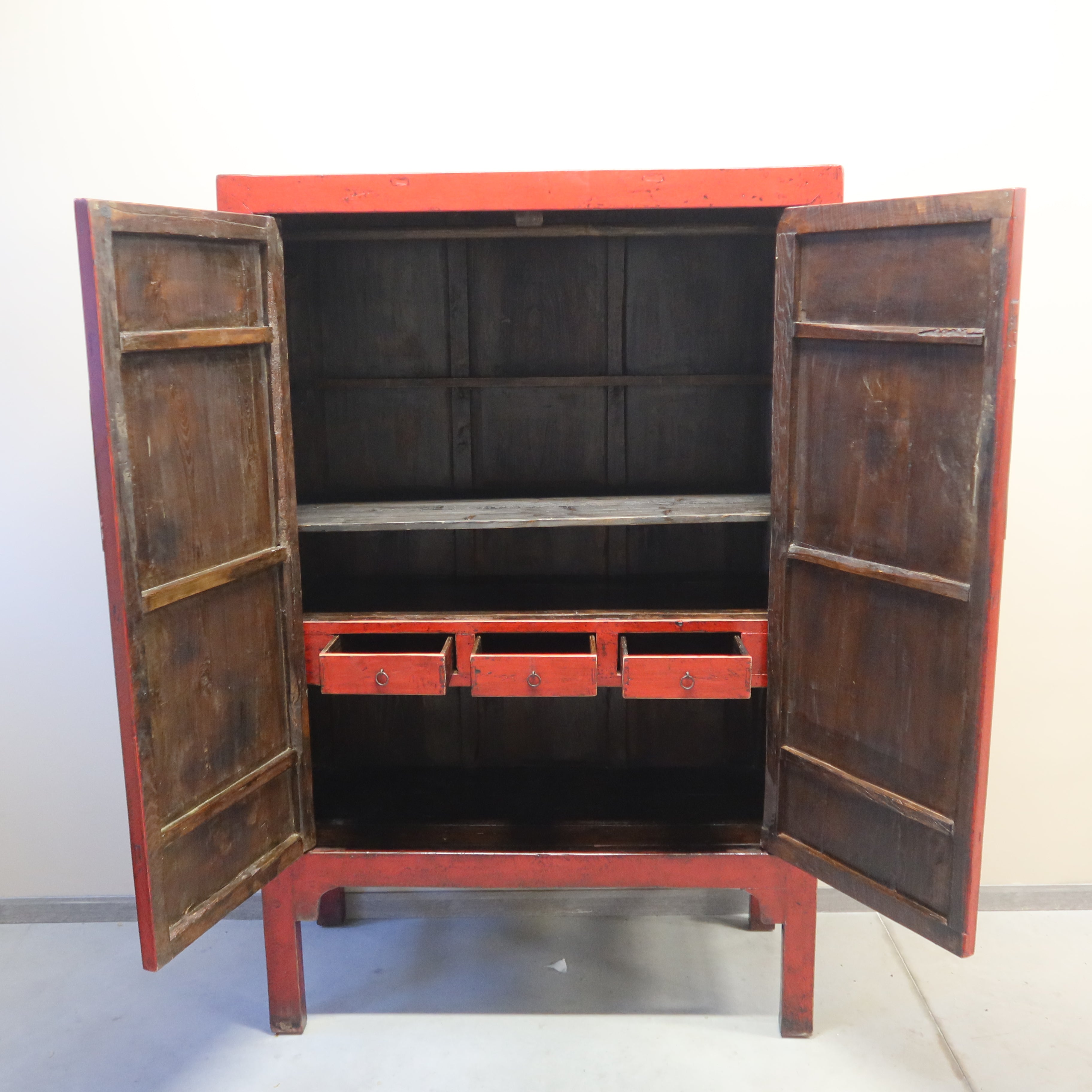 GRANDE ARMADIO CINESE LACCA ROSSA