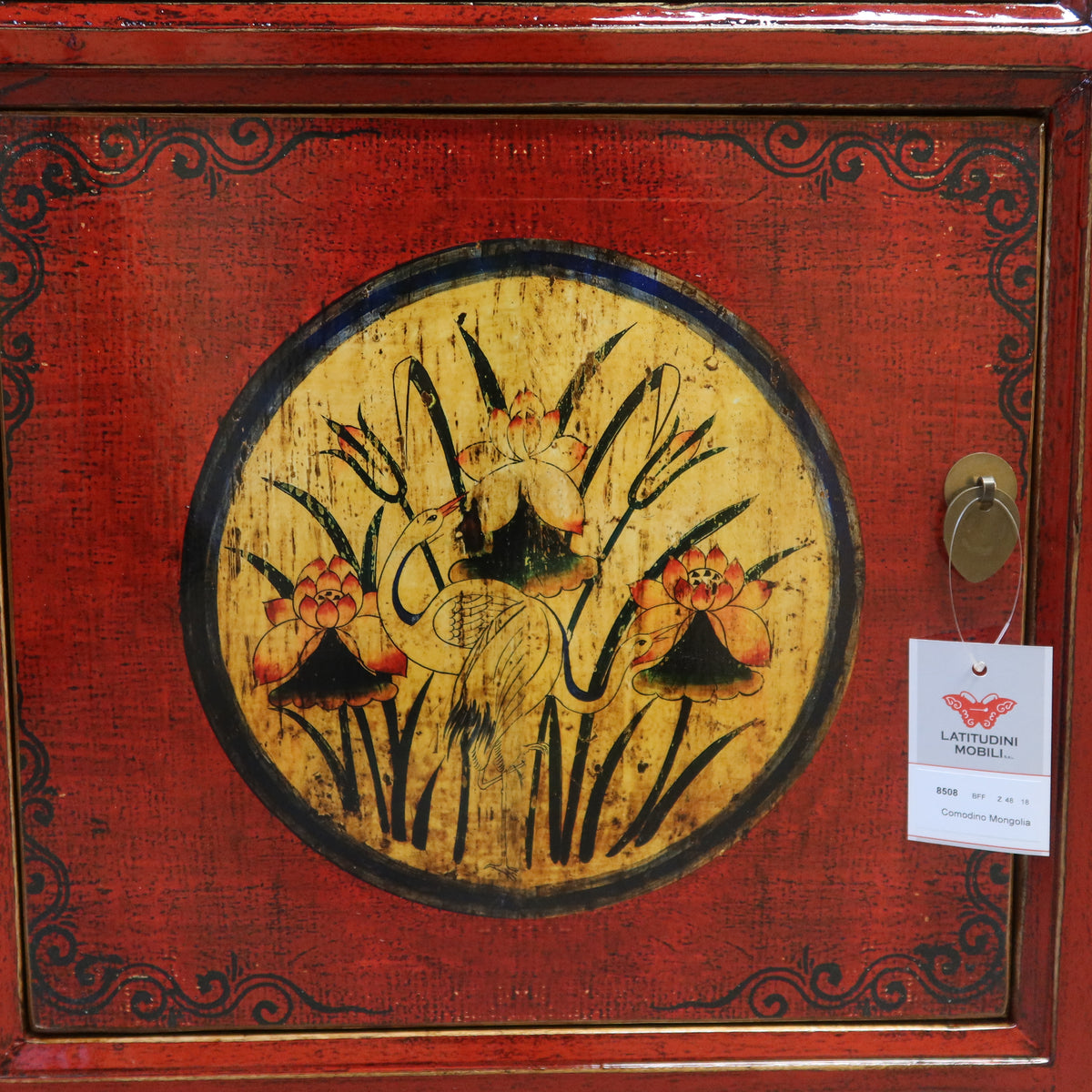 COMODINO MONGOLIA DECORATO