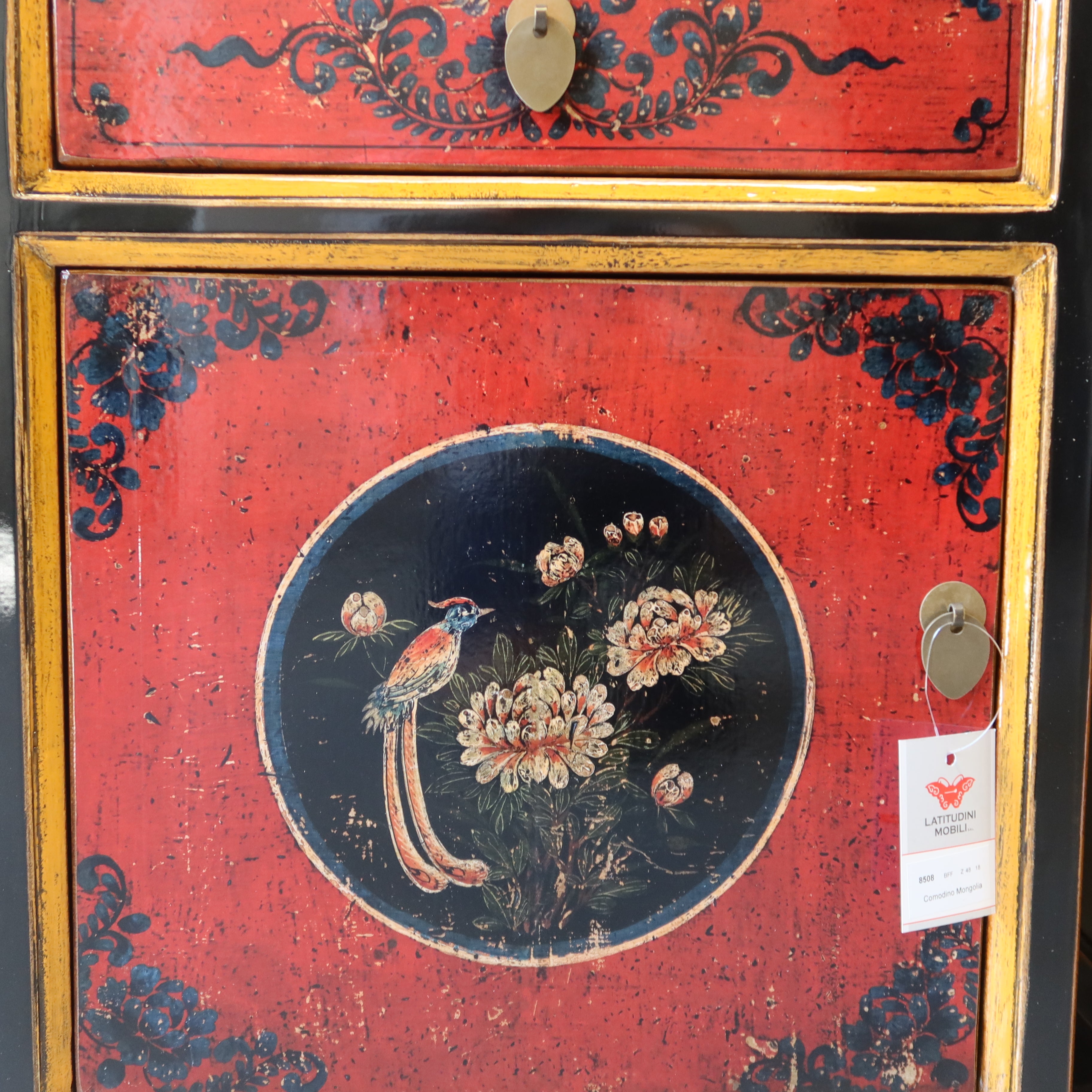 COMODINO MONGOLIA DECORATO