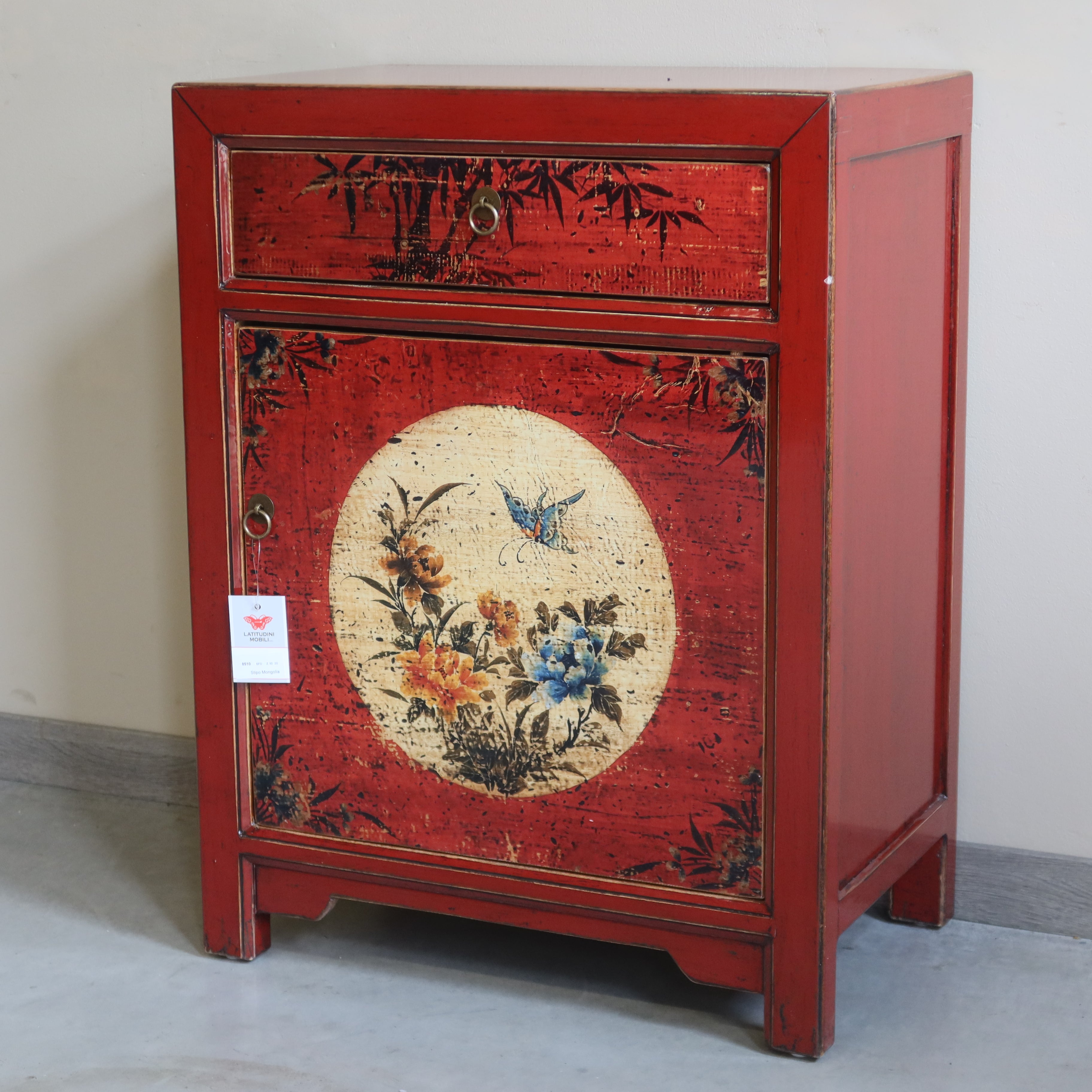 CREDENZINO MONGOLIA DECORATO
