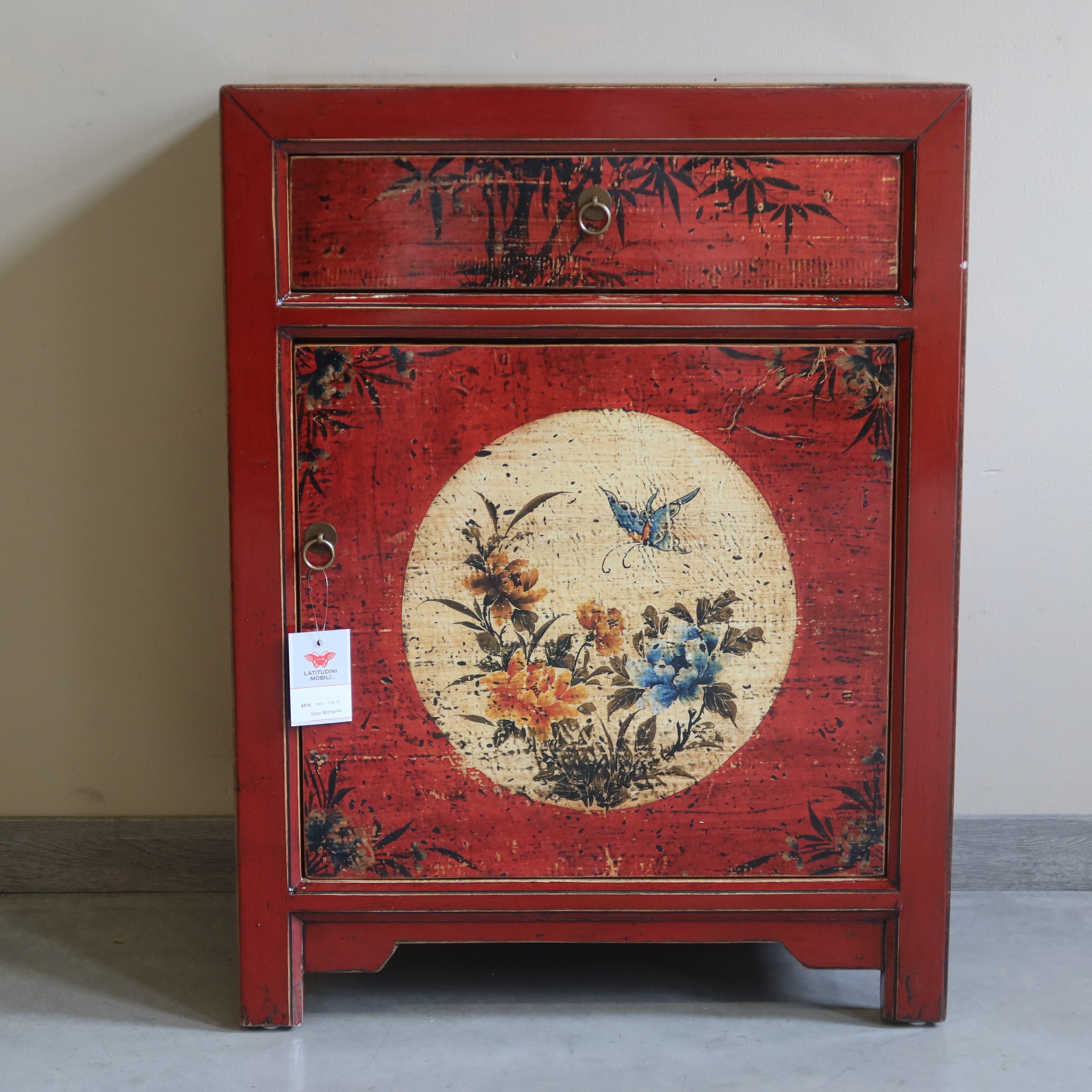 CREDENZINO MONGOLIA DECORATO