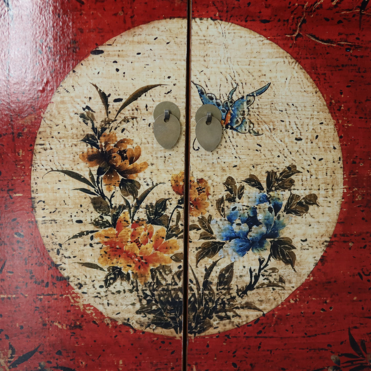 CREDENZINO MONGOLIA DECORATO
