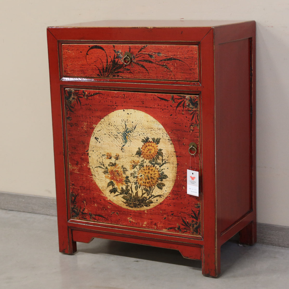 CREDENZINO MONGOLIA DECORATO