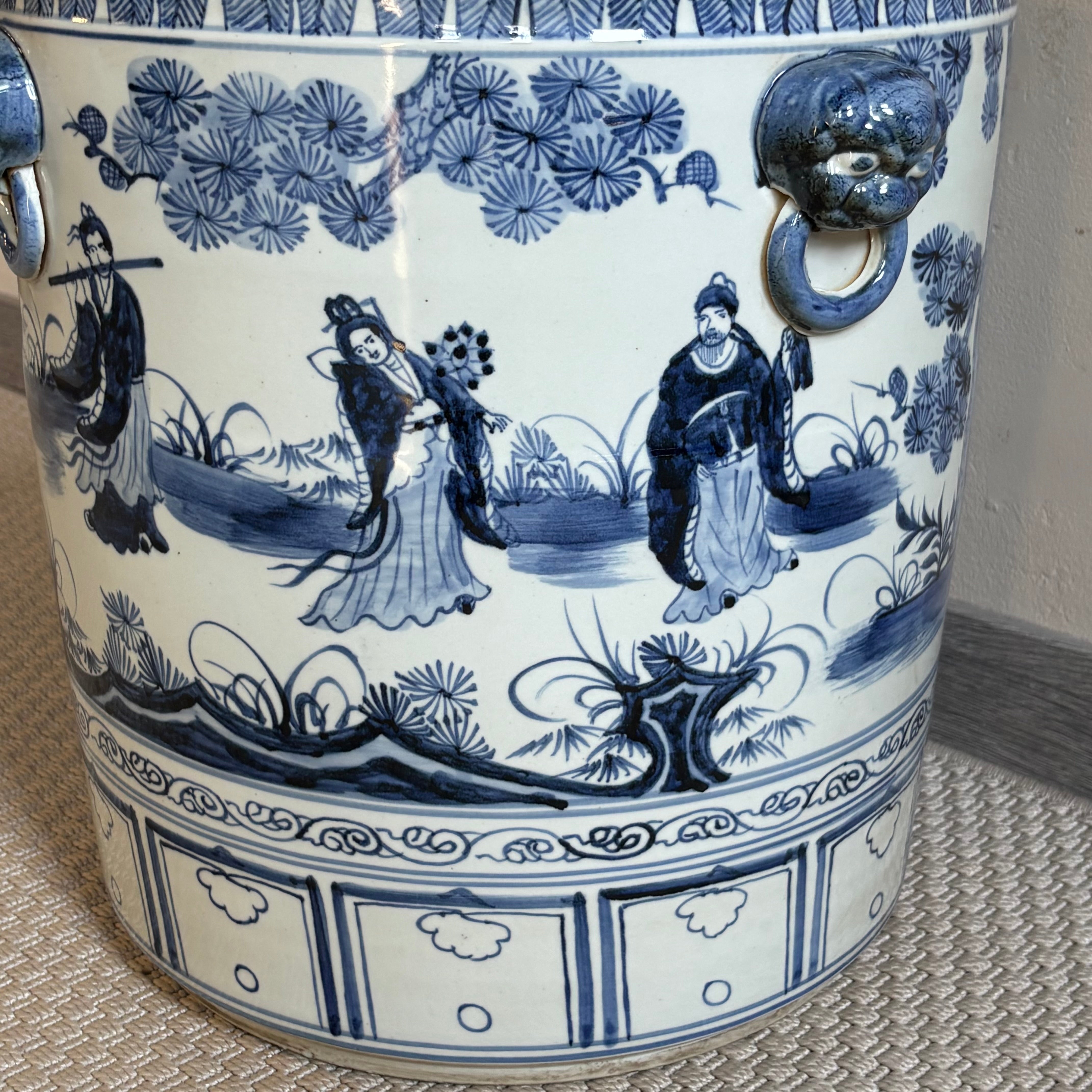 VASO CACHEPOT CERAMICA DECORATA