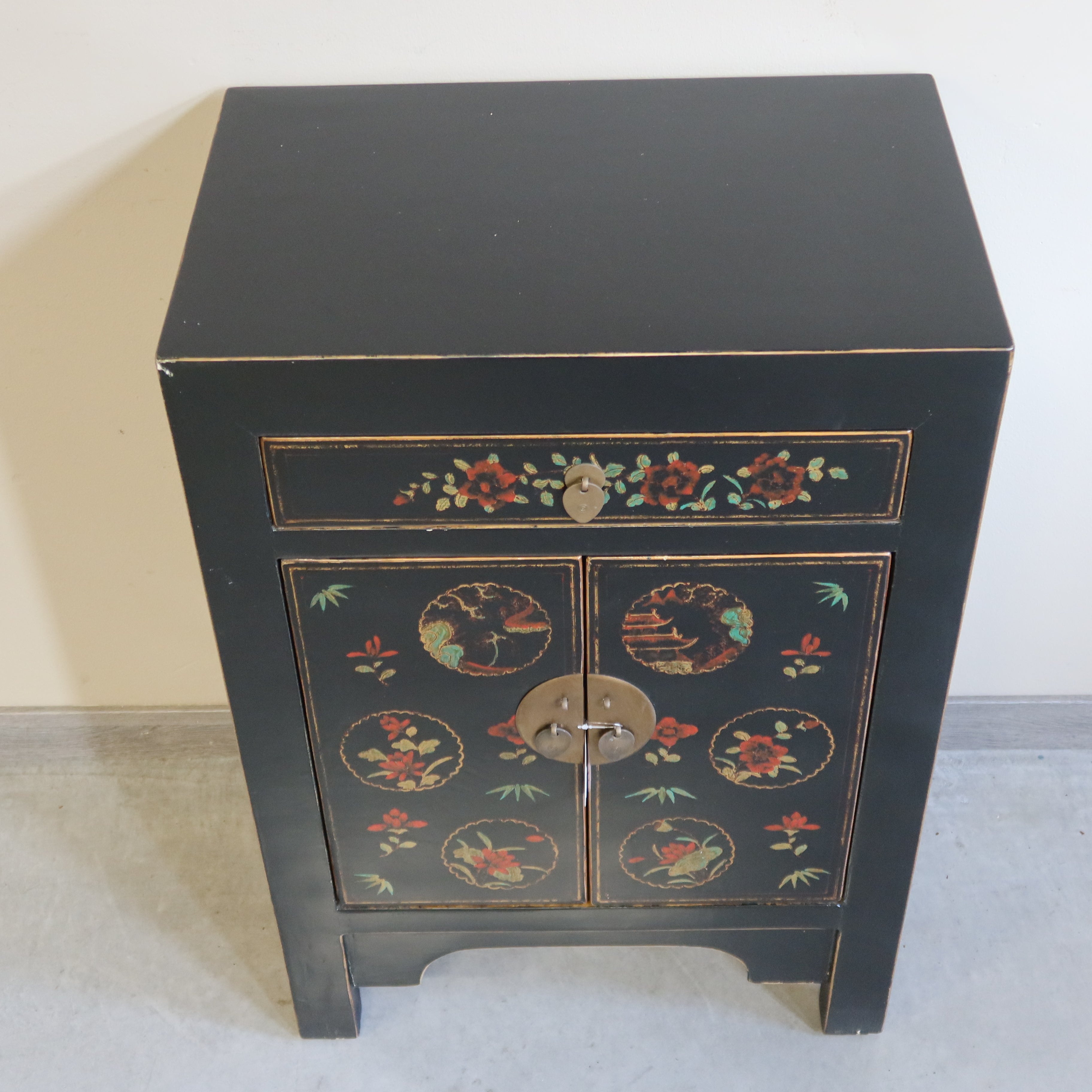 MOBILETTO CINESE DELLO SHANXI NERO DECORATO