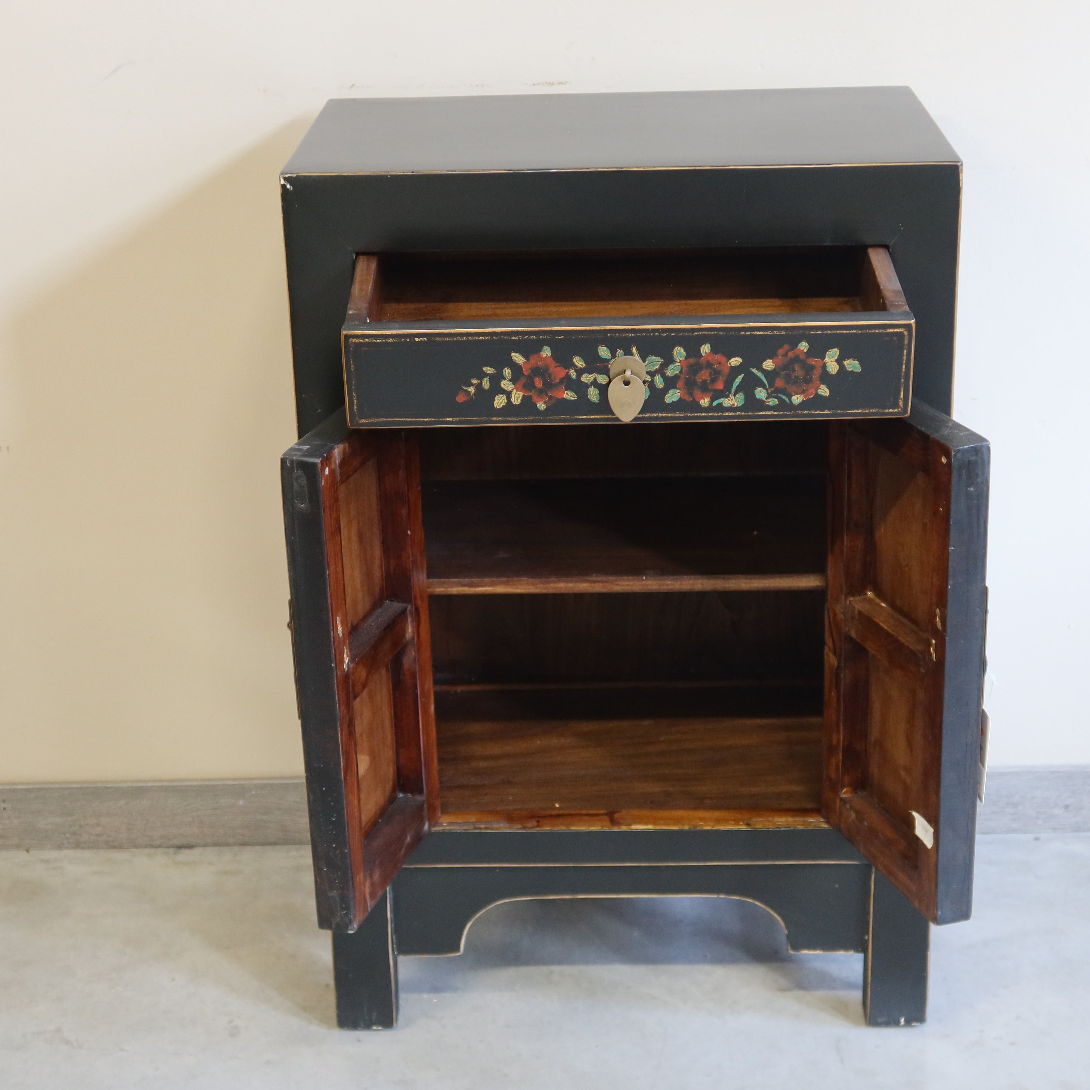 MOBILETTO CINESE DELLO SHANXI NERO DECORATO