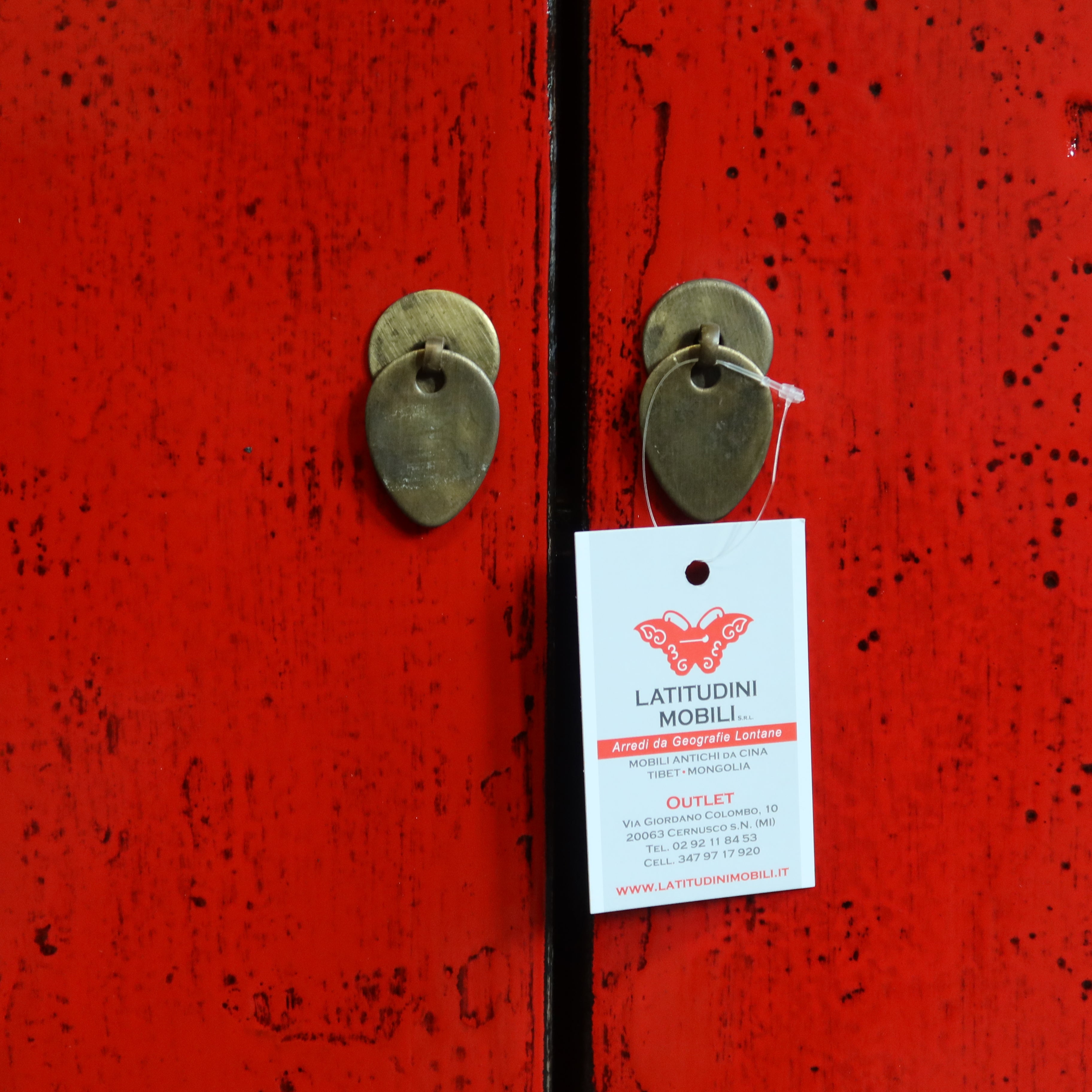 MOBILETTO CINESE DELLO SHANXI LACCA ROSSA