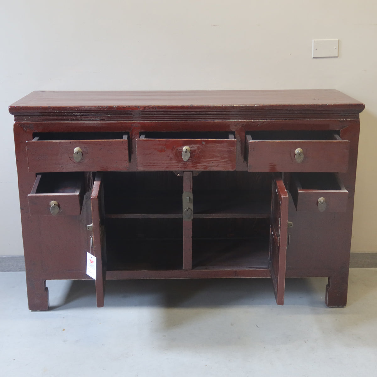 BUFFET CINESE DI TJANJIN LACCA BORDEAUX