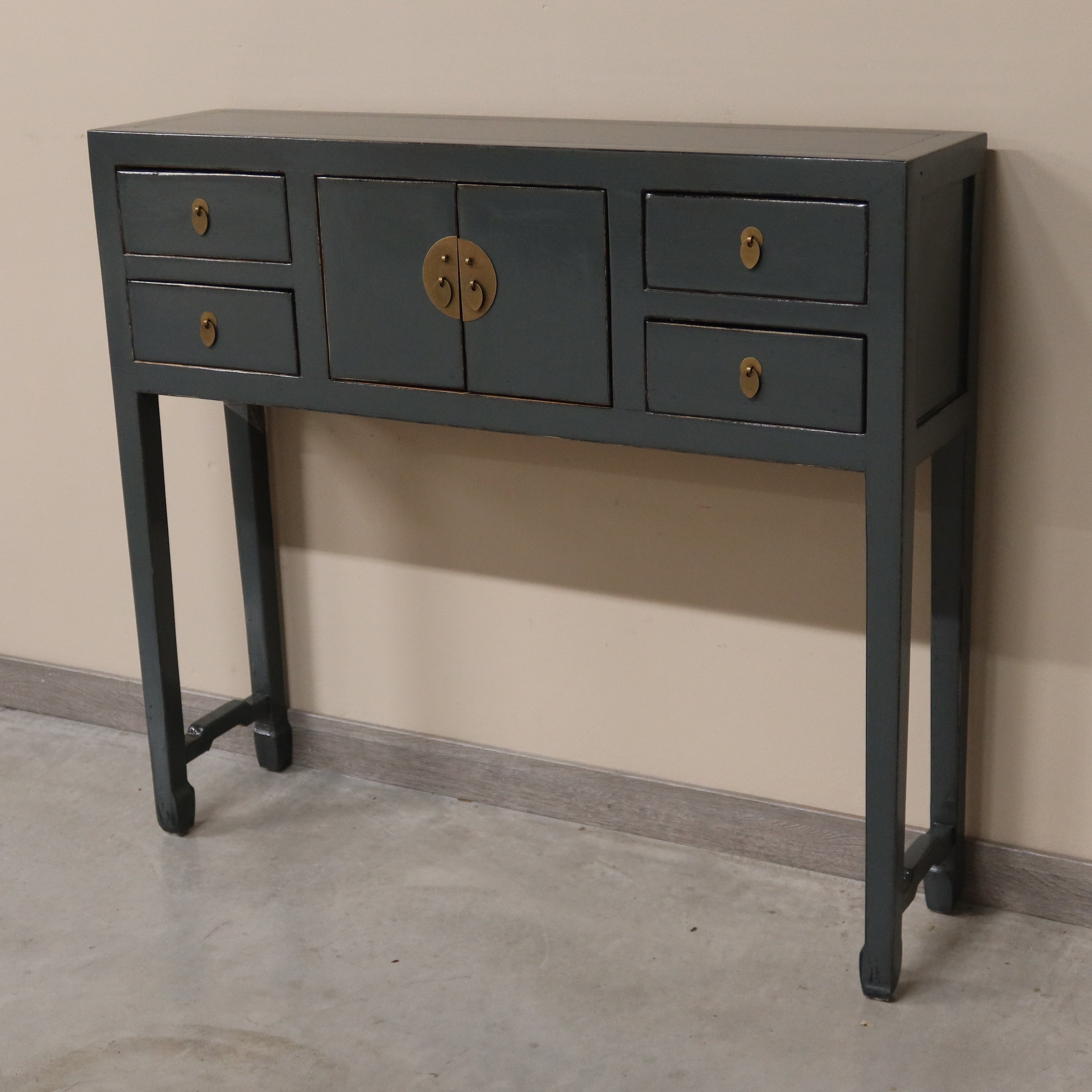 CONSOLLE CINESE LACCA GRIGIA