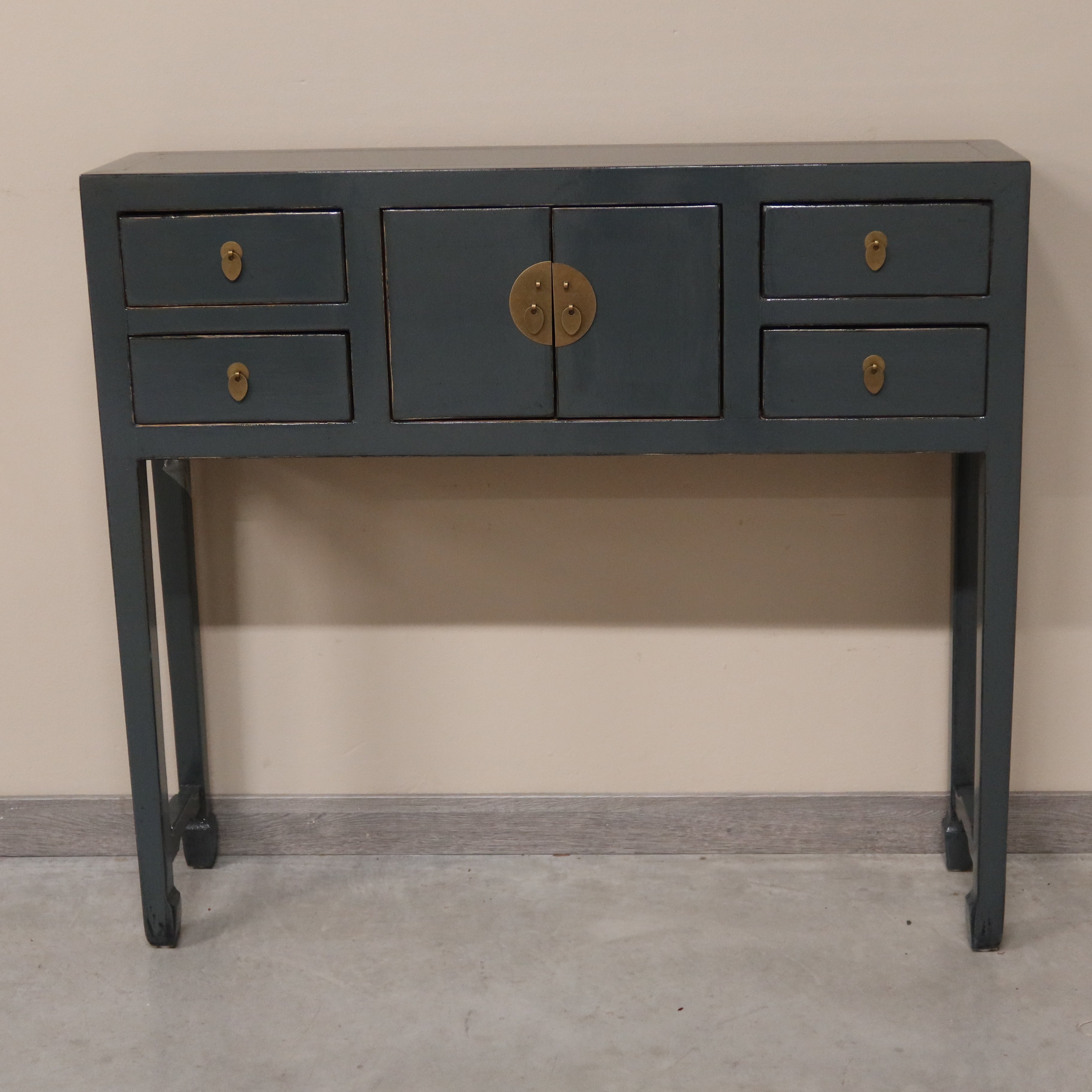 CONSOLLE CINESE LACCA GRIGIA