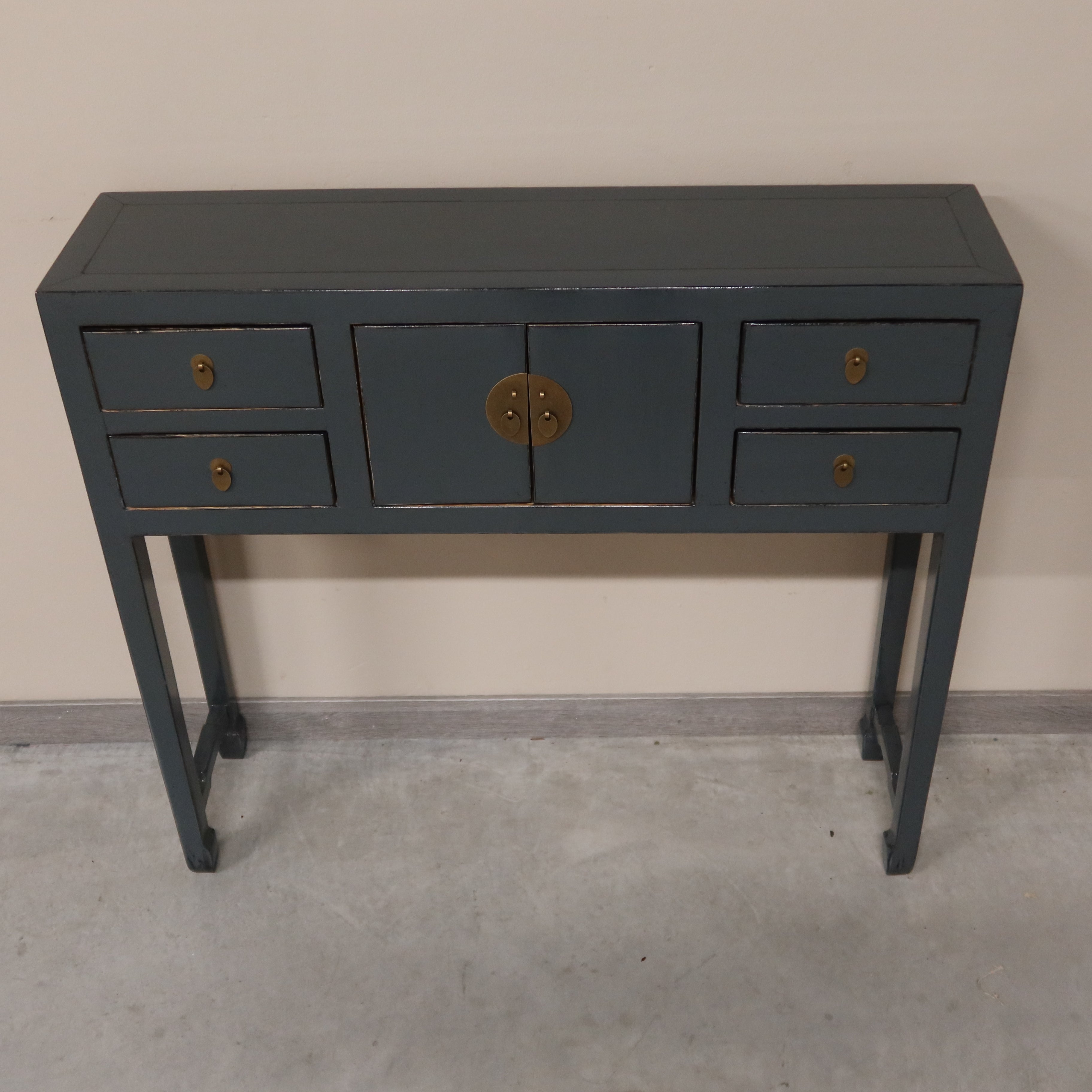 CONSOLLE CINESE LACCA GRIGIA