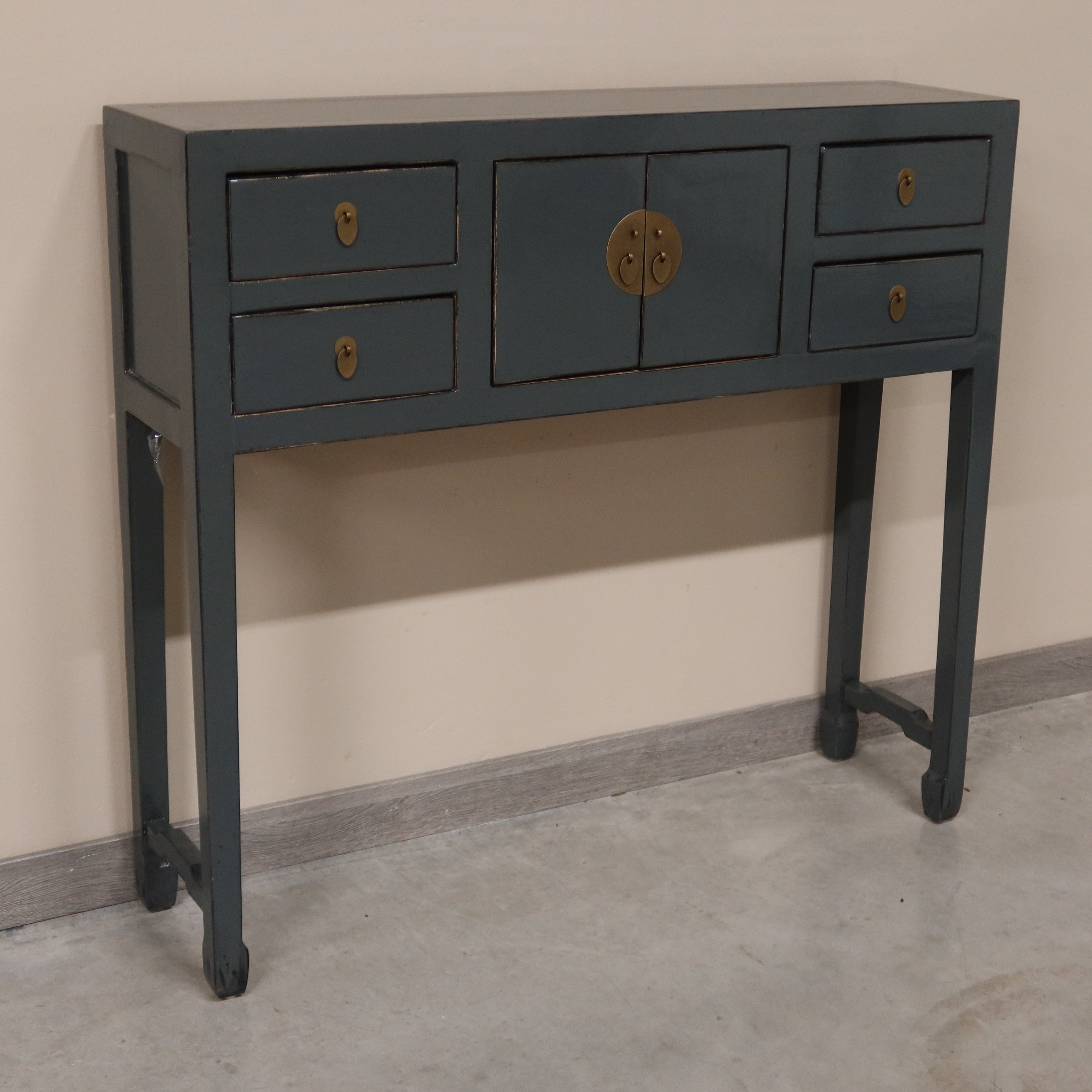 CONSOLLE CINESE LACCA GRIGIA