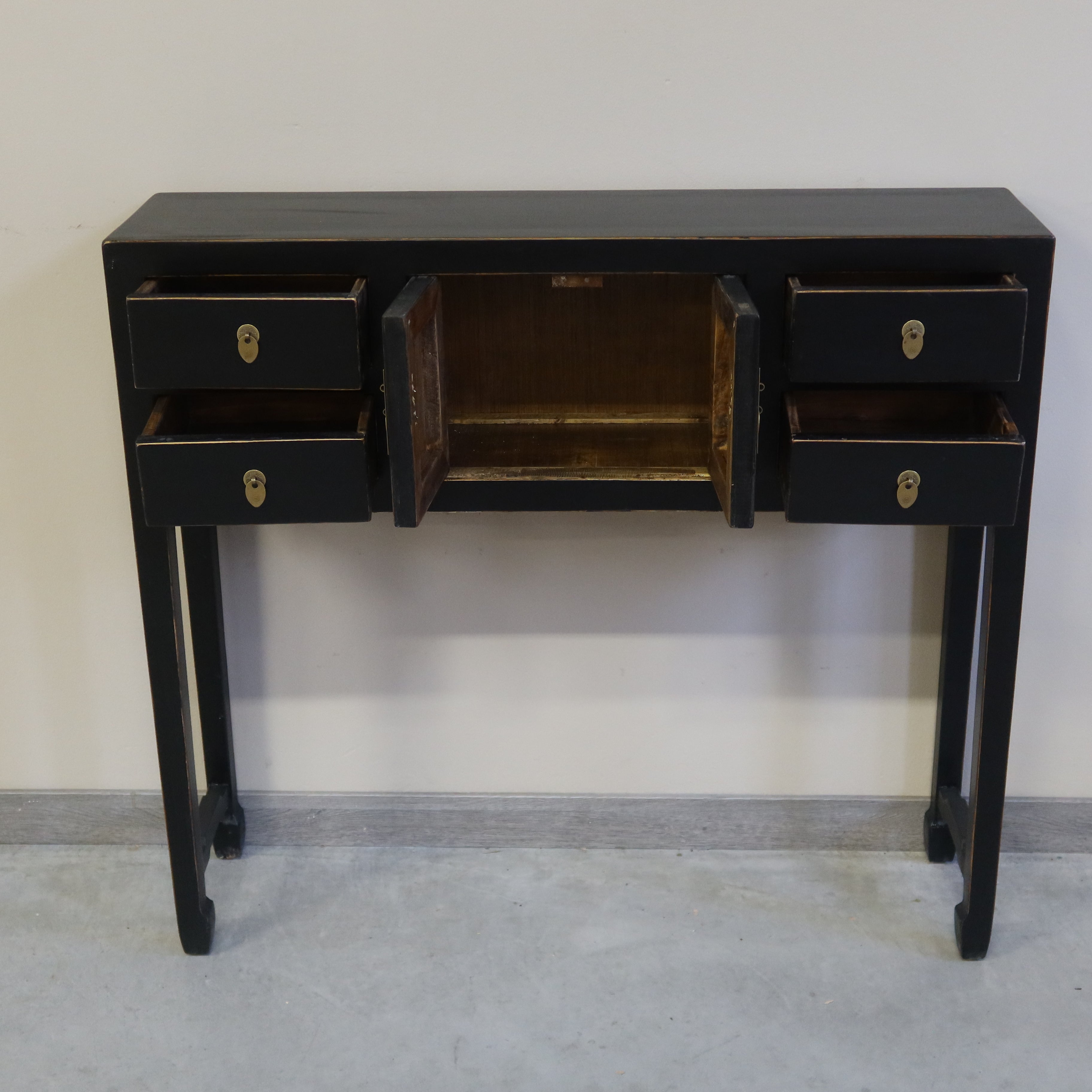 CONSOLLE CINESE LACCA NERA