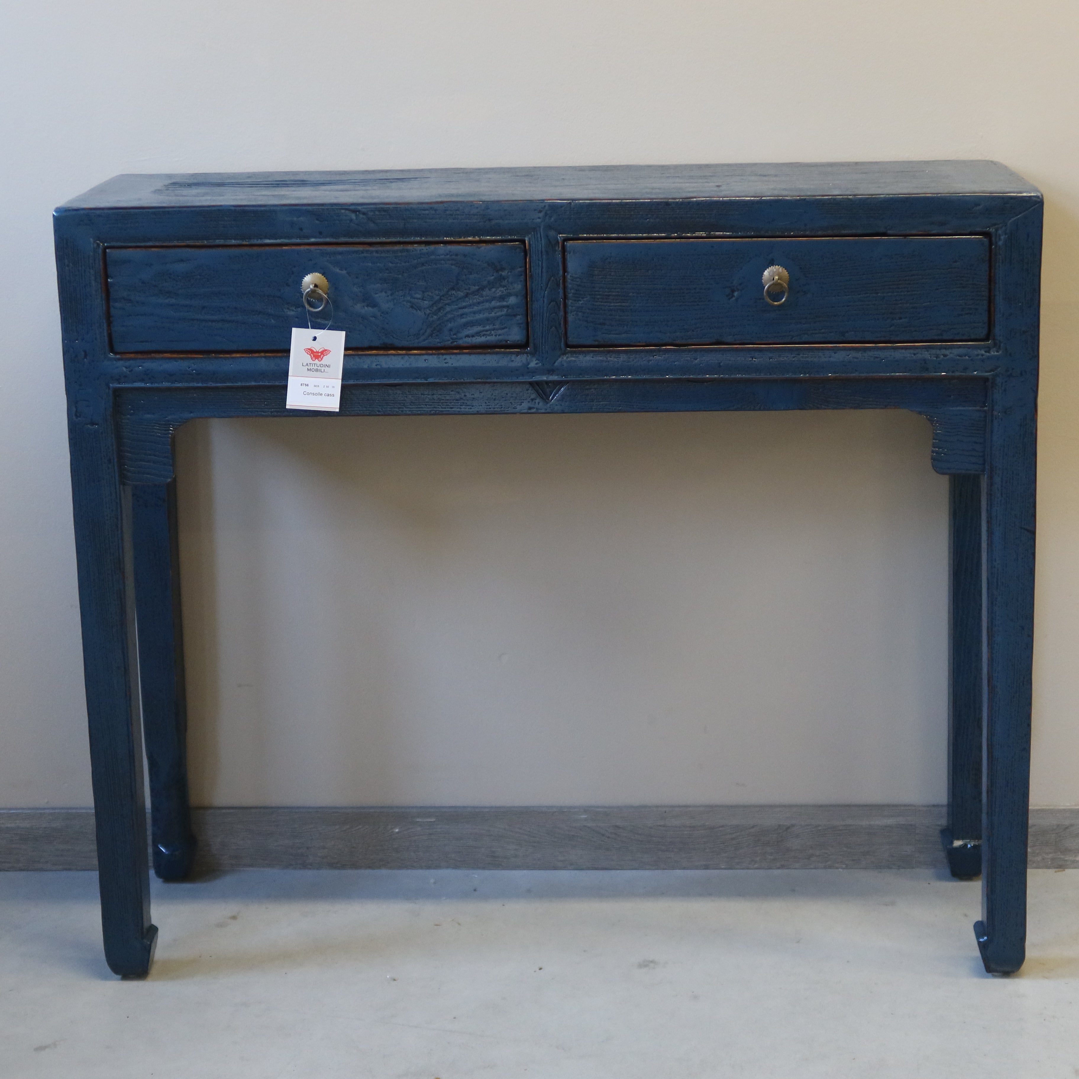 CONSOLLE CINESE LACCA BLU 2C