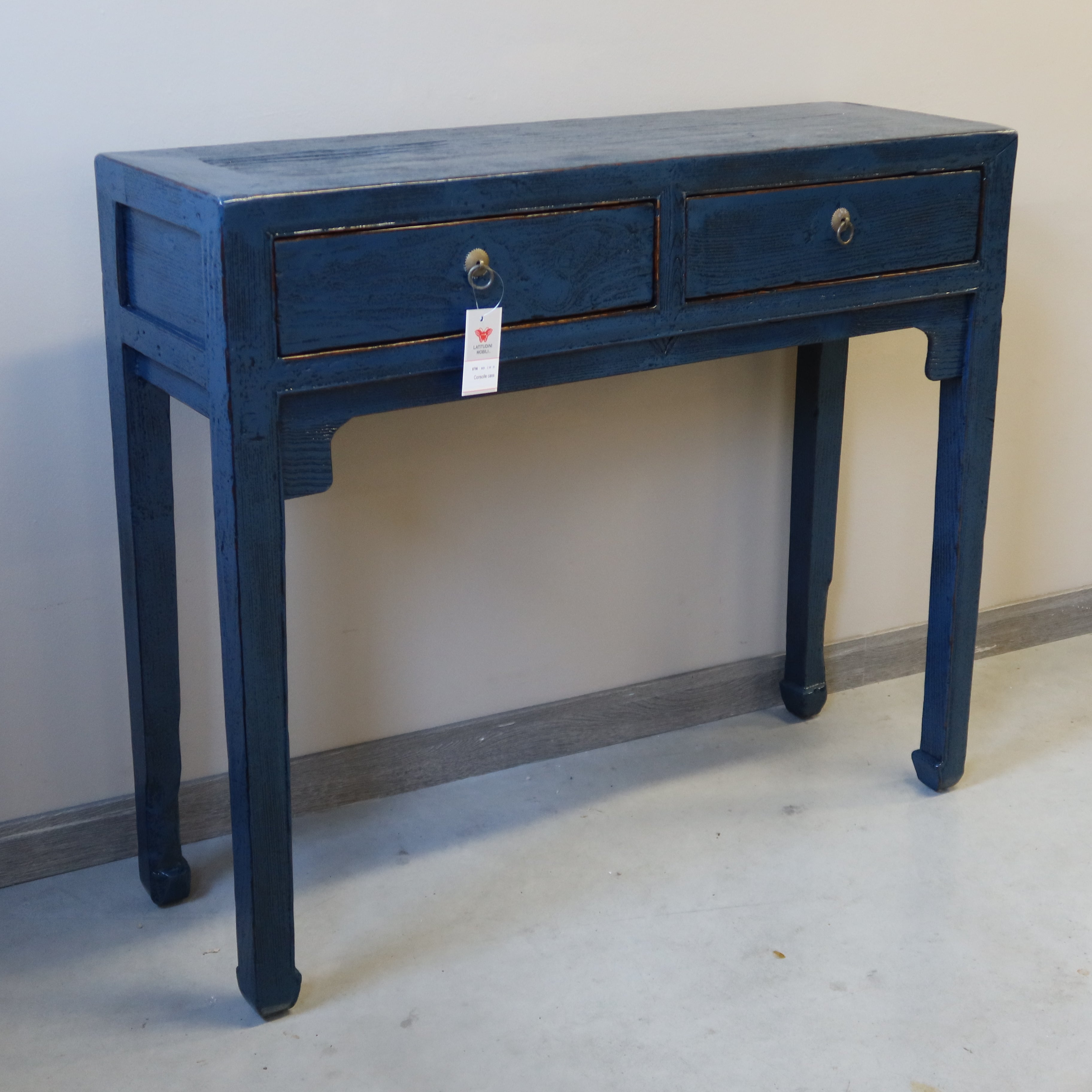 CONSOLLE CINESE LACCA BLU 2C