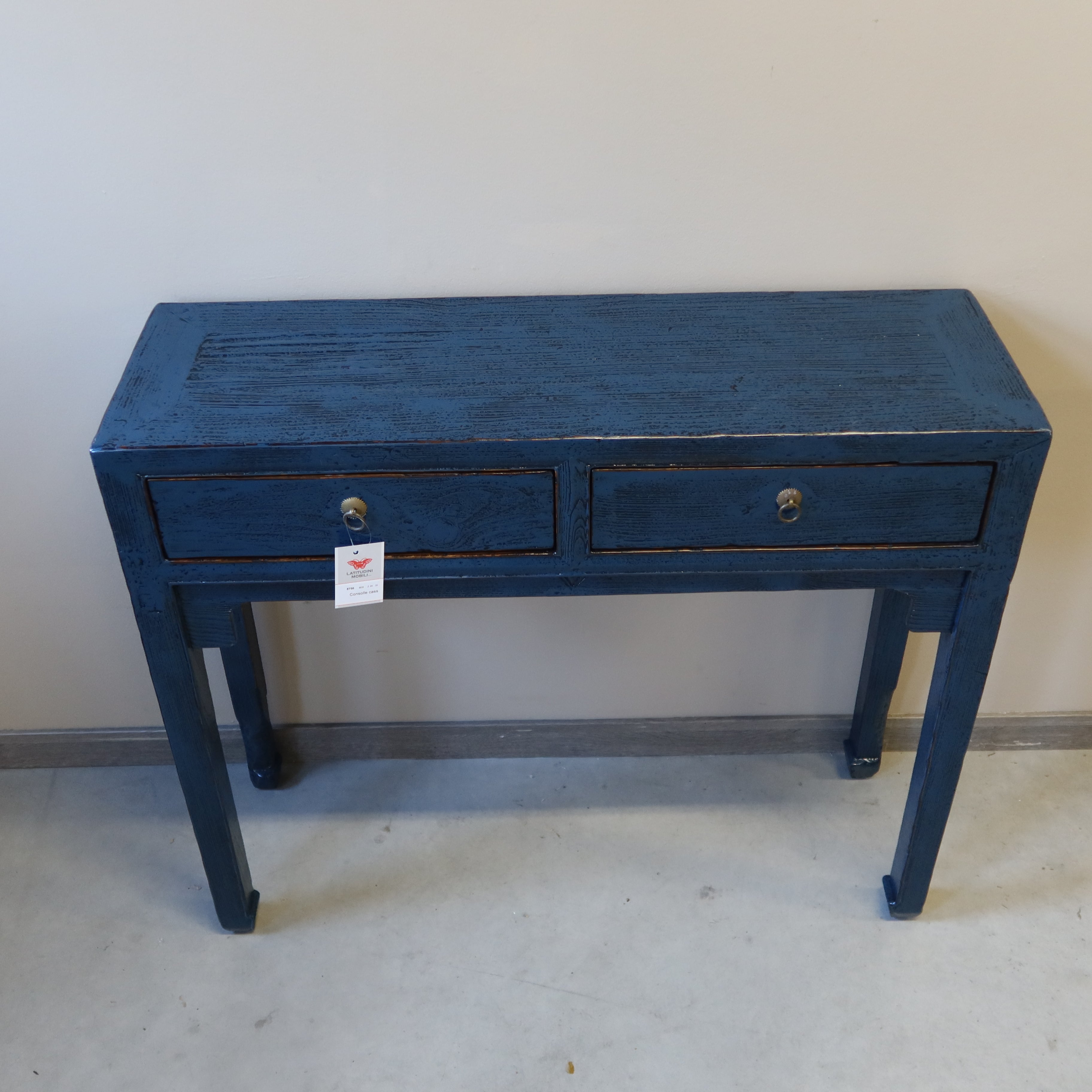 CONSOLLE CINESE LACCA BLU 2C