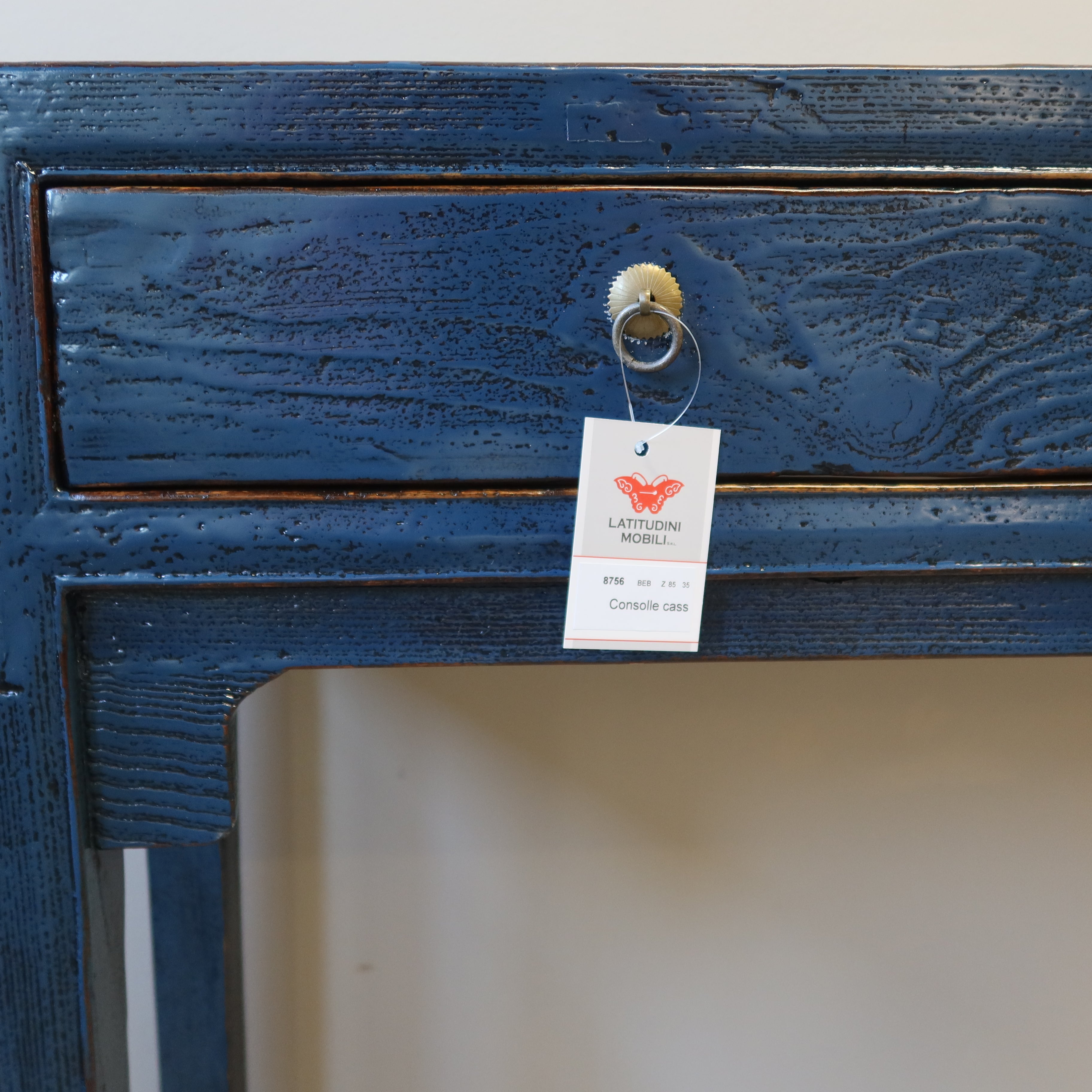 CONSOLLE CINESE LACCA BLU 2C