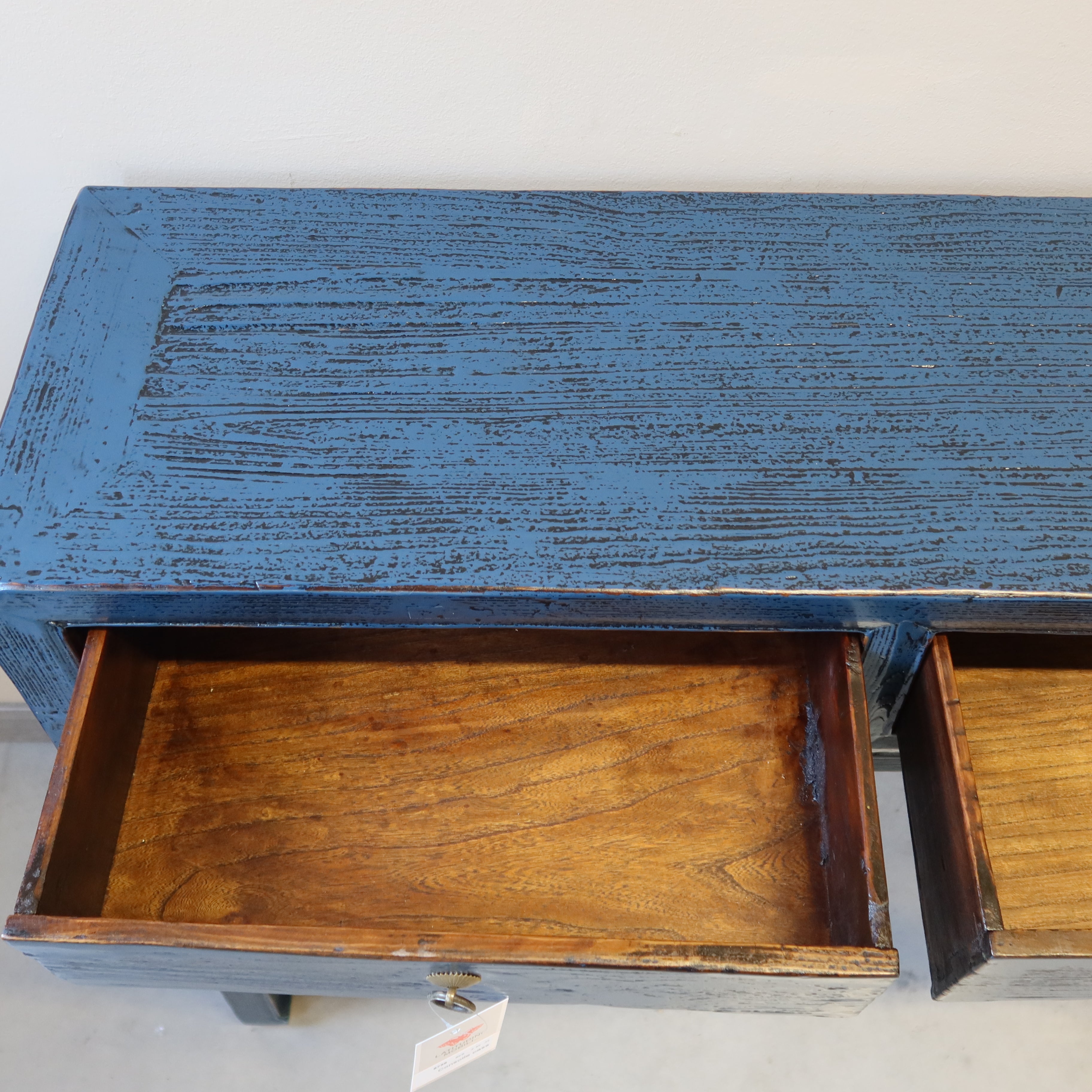 CONSOLLE CINESE LACCA BLU 2C