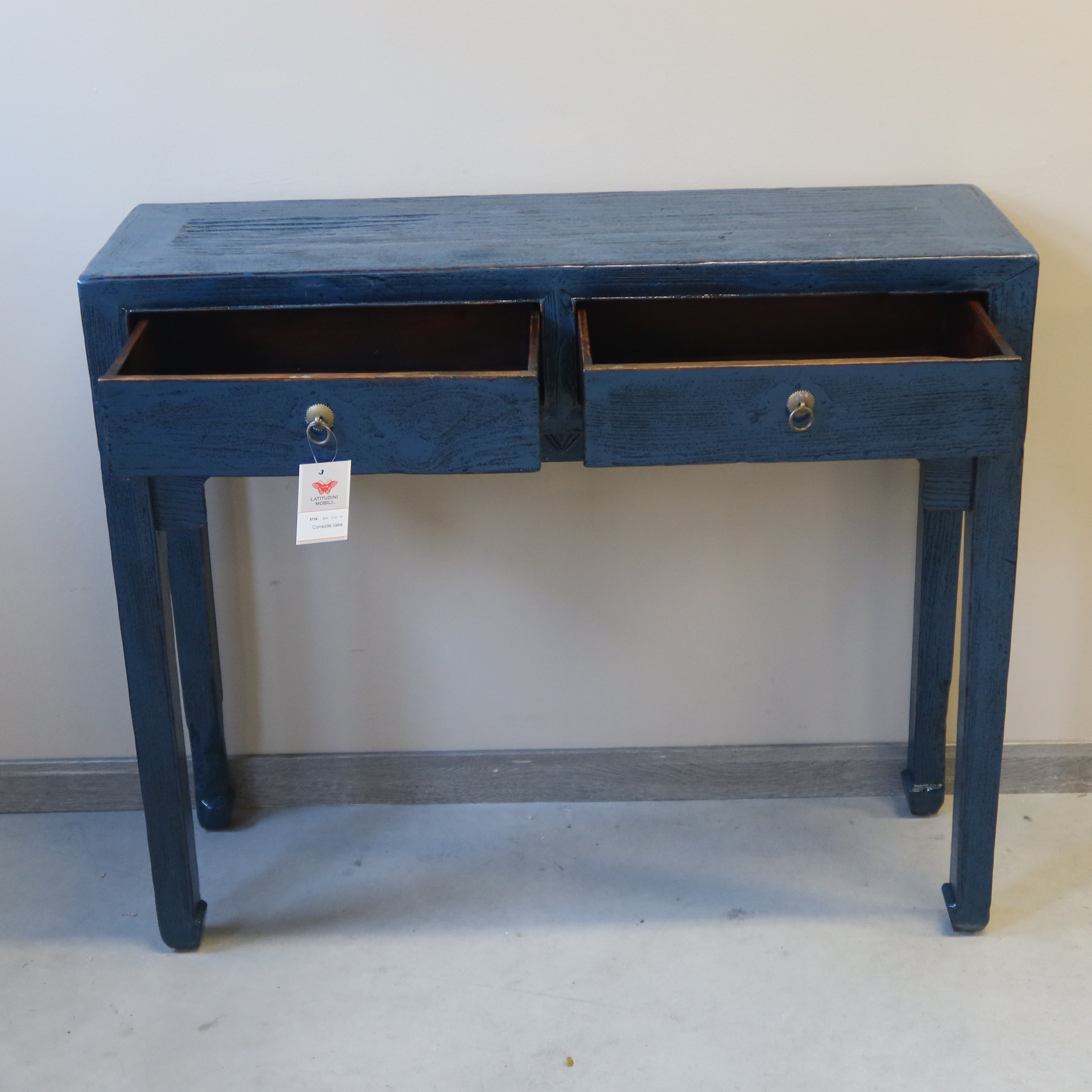 CONSOLLE CINESE LACCA BLU 2C