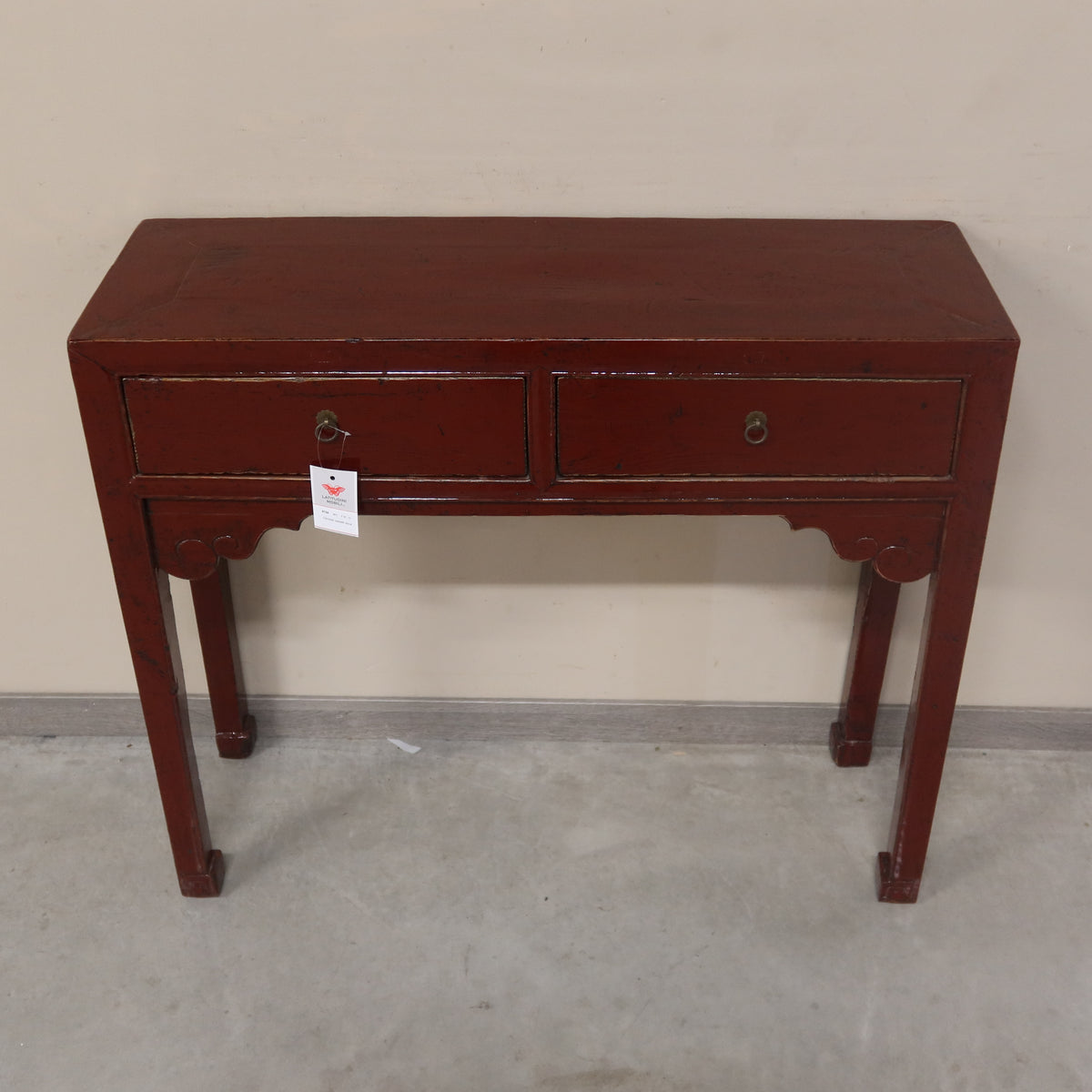 CONSOLLE  CINESE LACCA BORDEAUX