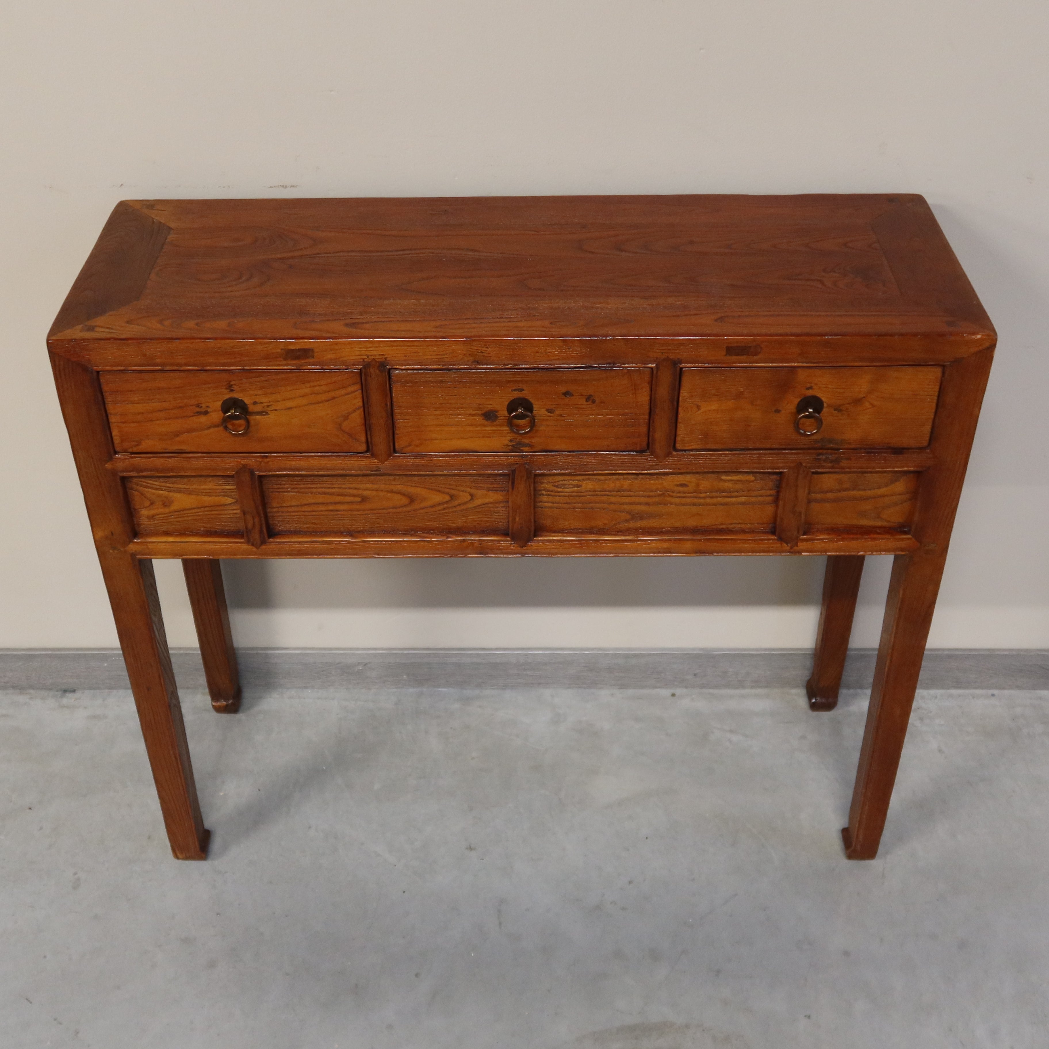 CONSOLLE OLMO CINESE CON CASSETTI